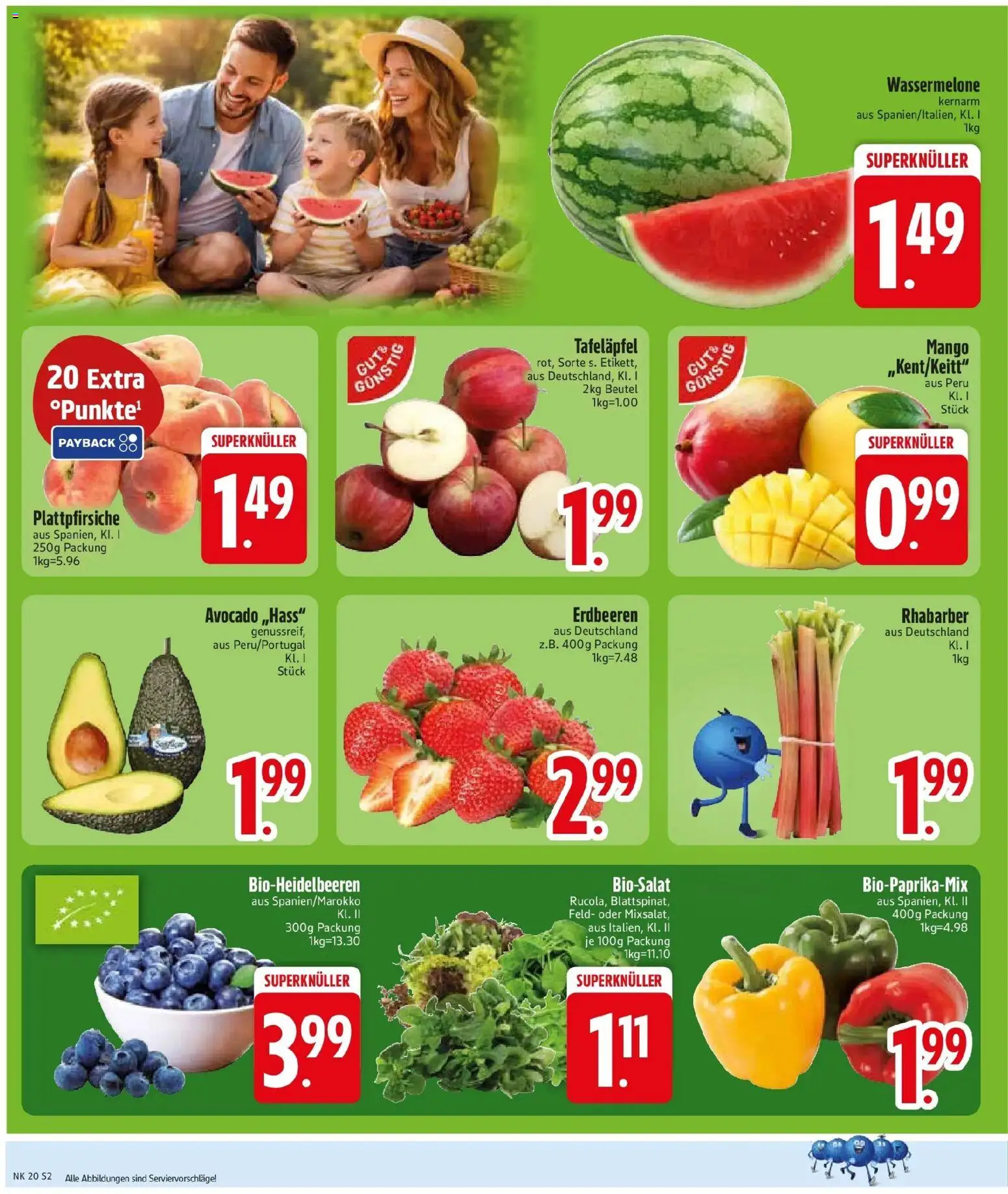Edeka prospekt Vilgertshofen-Issing	 – gültig ab 10.05.2026 | Seite: 4 | Produkte: Avocado, Wassermelone, Rhabarber, Erdbeeren