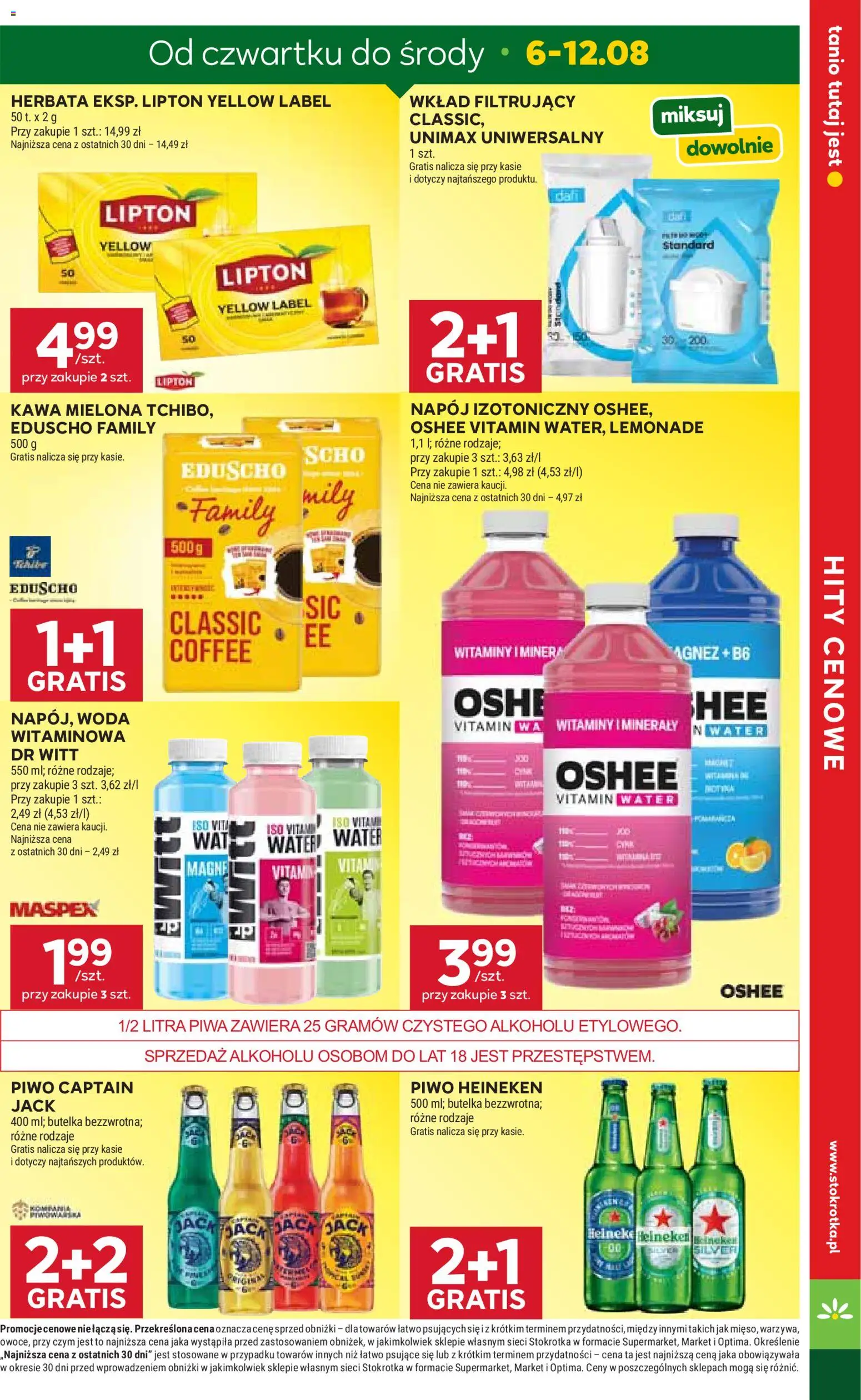 Stokrotka gazetka od 06.08.2026 | Strona: 5 | Produkty: Piwo Heineken, Stokrotka, Kawa, Piwo