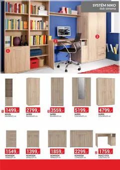 Náhled letáku BAUMAX leták - Objevte svět nábytku od 01.08.2026 | Strana: 10 | Produkty: Regál, Stůl, Psací stůl, Skříň