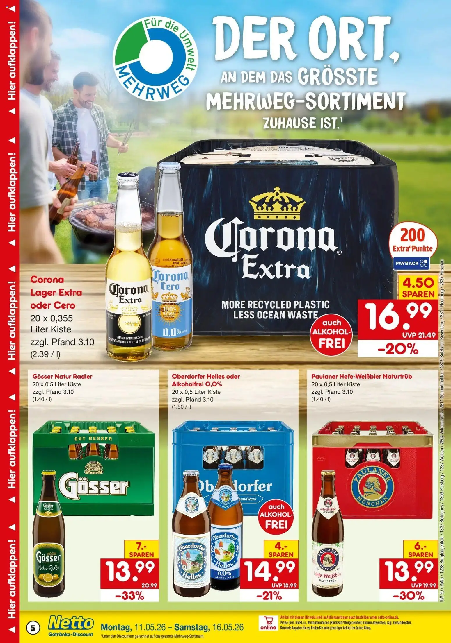 Netto Marken-Discount Prospekt Burglengenfeld	 – gültig ab 10.05.2026 | Seite: 5 | Produkte: Radler, Paulaner