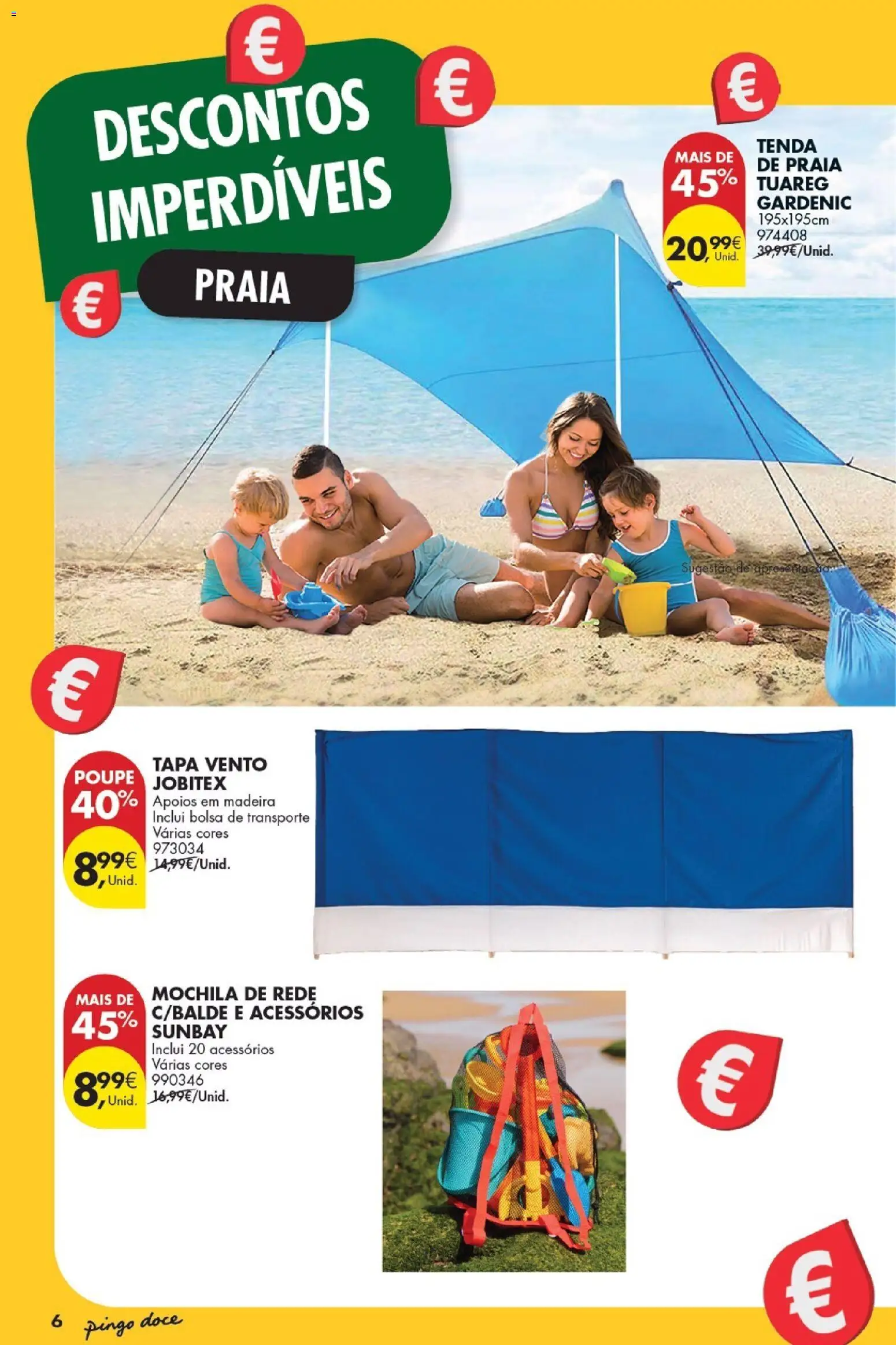 Pingo Doce Bazar Grandes Oportunidades │ válido de 21/07/2026 | Página: 6 | Produtos: Mochila, Bolsa, Tenda