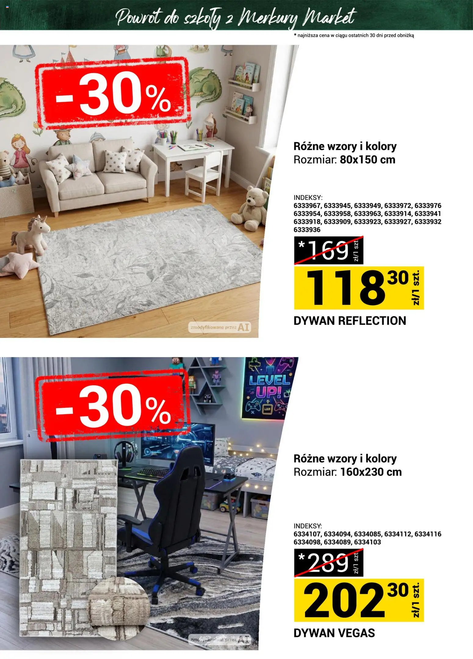 Merkury Market gazetka - Powrót do szkoły od 22.08.2026 | Strona: 3 | Produkty: Dywan