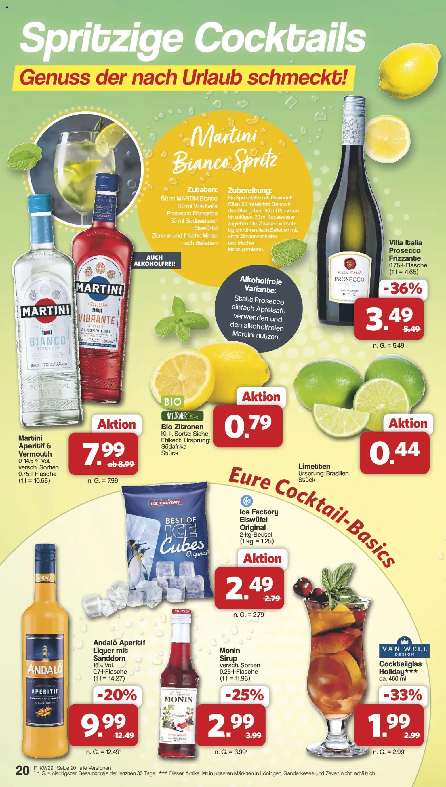 Famila Nordwest Prospekt – gültig ab 13.07.2026 | Seite: 20 | Produkte: Martini, Sirup, Zitrone, Zitronen