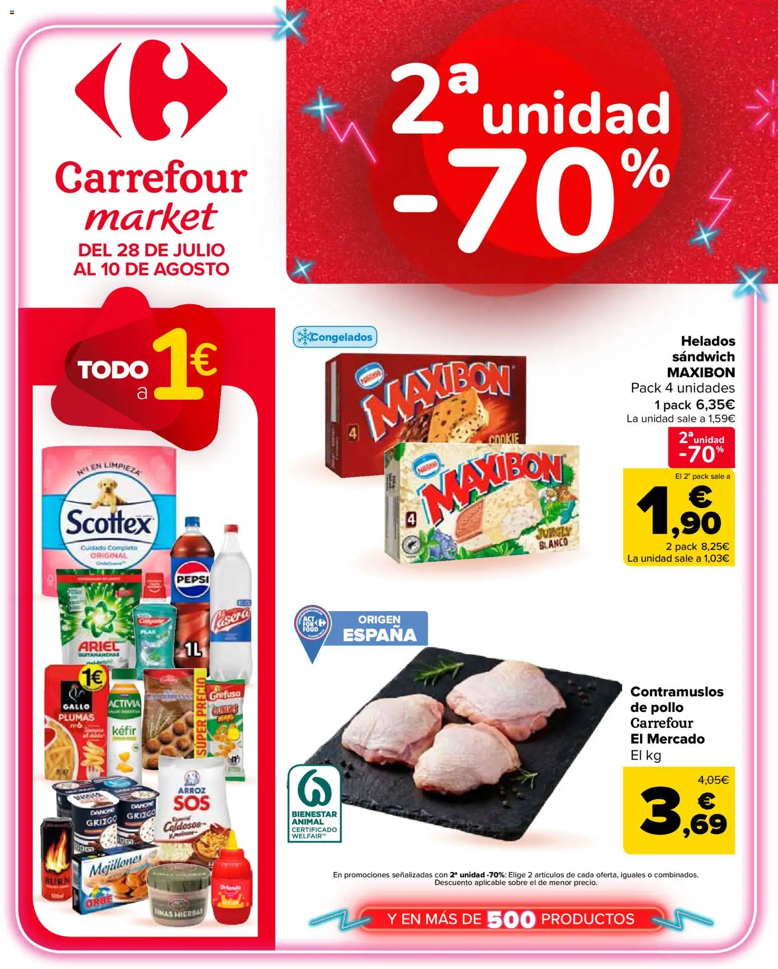 Carrefour Market folleto │ válido desde el 28/07/2026 | Página: 1 | Productos: Quitamanchas, Arroz