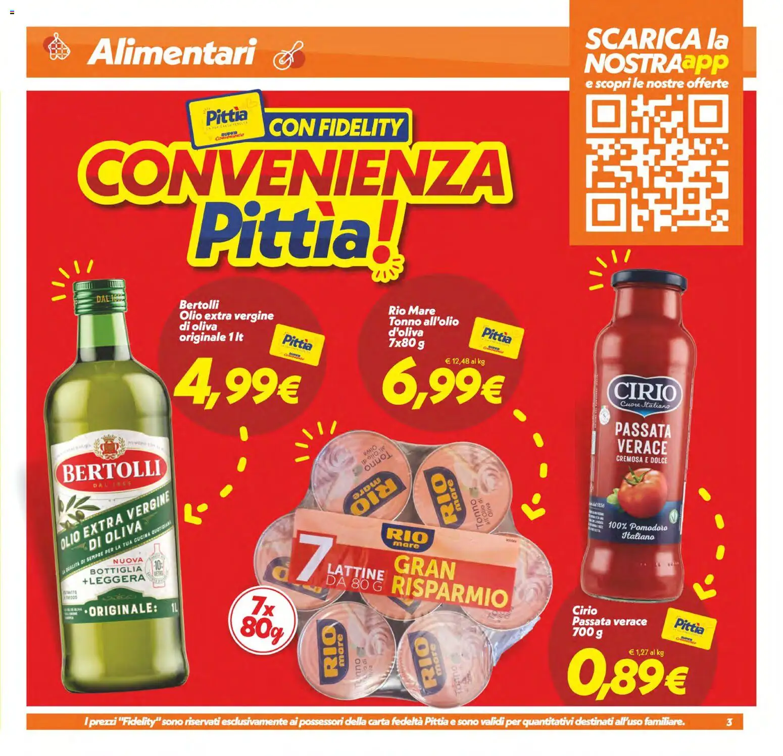 Volantino SuperConveniente del 21/08/2026 | Pagina: 3 | Prodotti: Pomodoro, Tonno, Olio extra vergine, Bottiglia