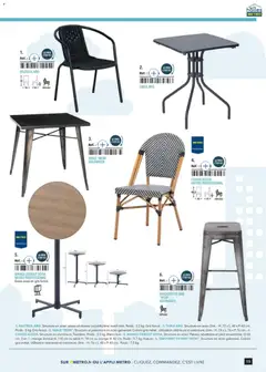 METRO - Prévisualisation de METRO - Terrasse&salle Collection 2026 valide à partir de 09/01/2026 | Page: 15 | Produits: Plateau, Poids, Table, Livre