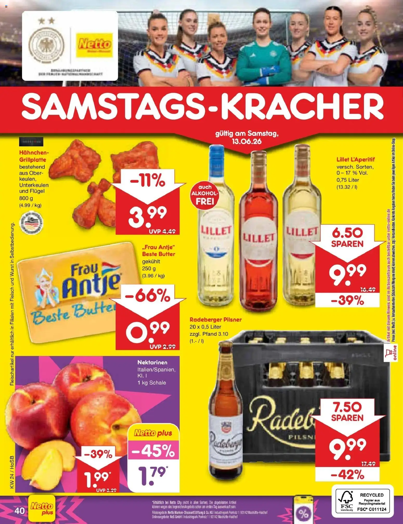 Netto Marken-Discount Prospekt Hannover – gültig ab 08.06.2026 | Seite: 58 | Produkte: Hahnchen, Nektarinen, Lillet, Fleisch