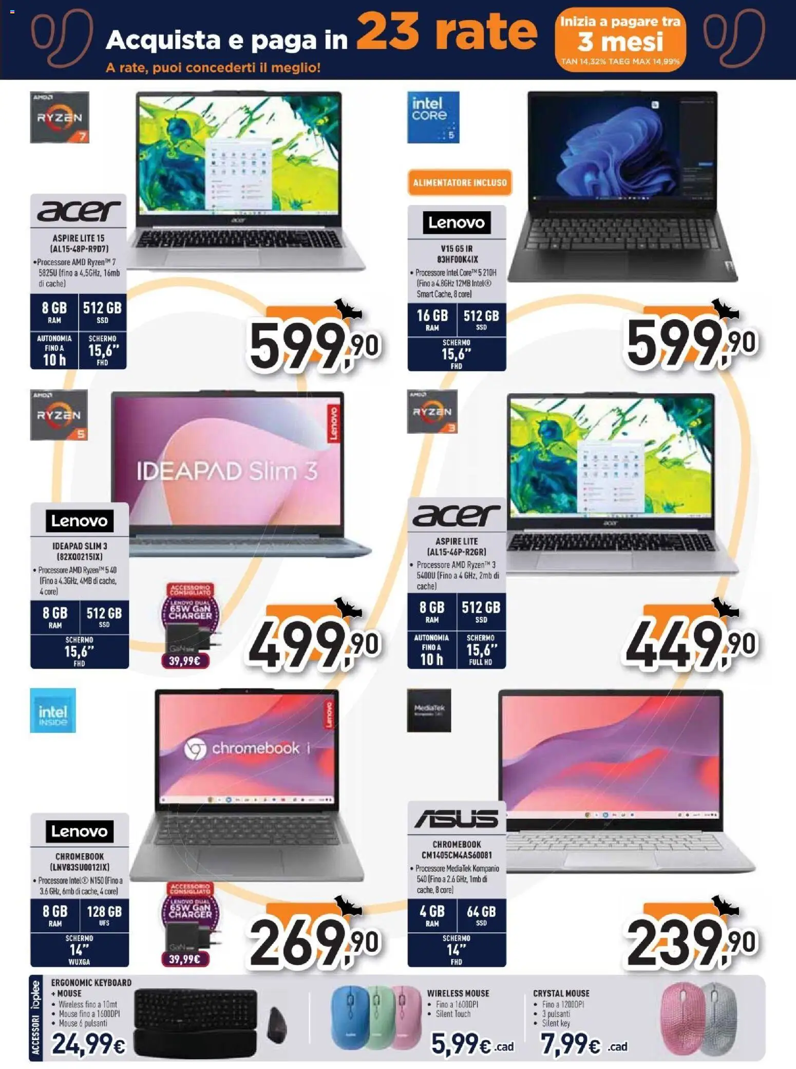 Volantino Unieuro del 30/10/2026 | Pagina: 16 | Prodotti: Schermo, Mouse