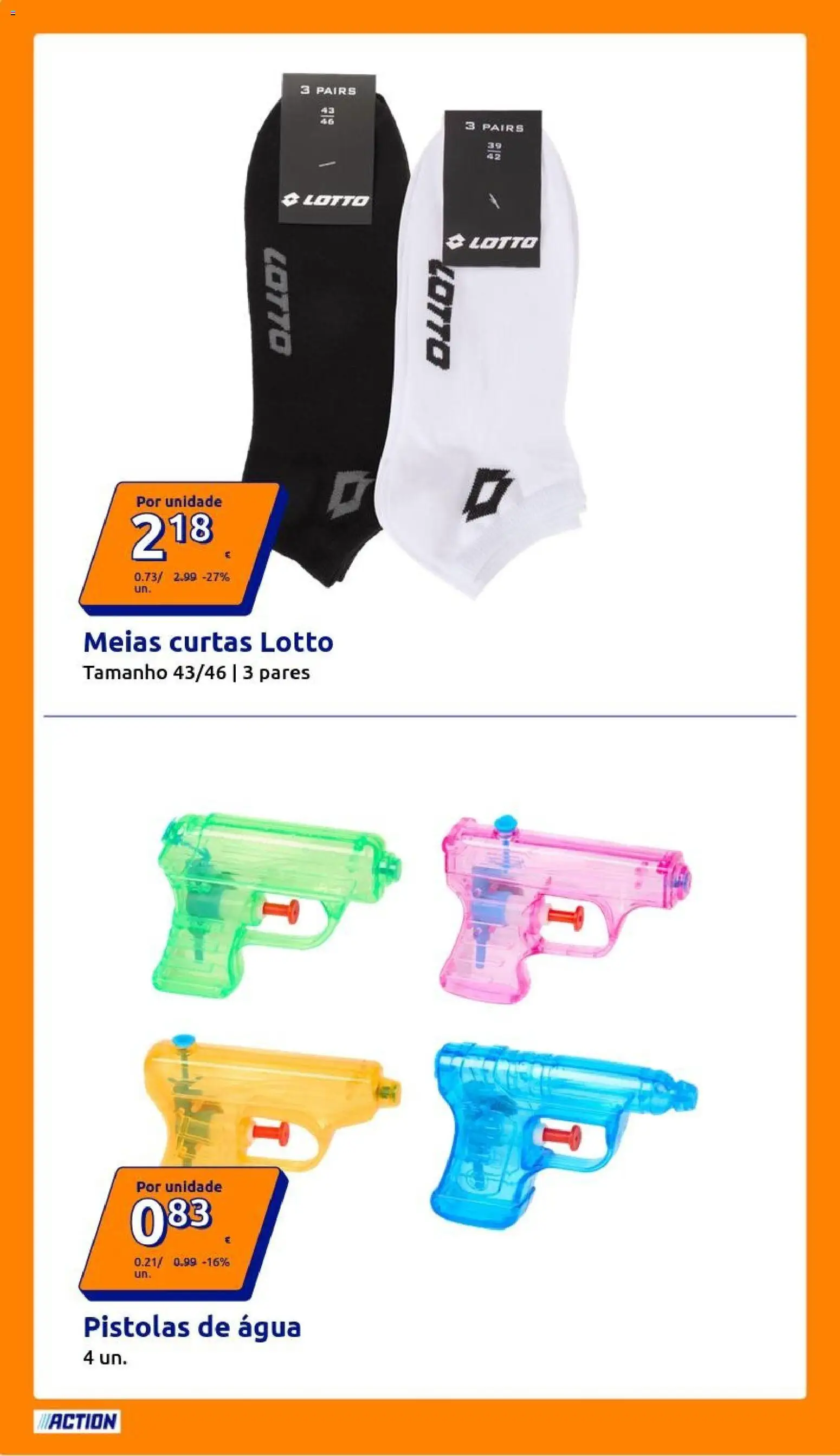 Action folheto │ válido de 22.04.2026 | Página: 2 | Produtos: Agua, Meias