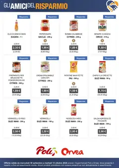 Anteprima del volantino Poli volantino Amici del Risparmio valido a partire dal 30/09/2026 | Pagina: 2 | Prodotti: Crema, Olio, Pomodori, Senape