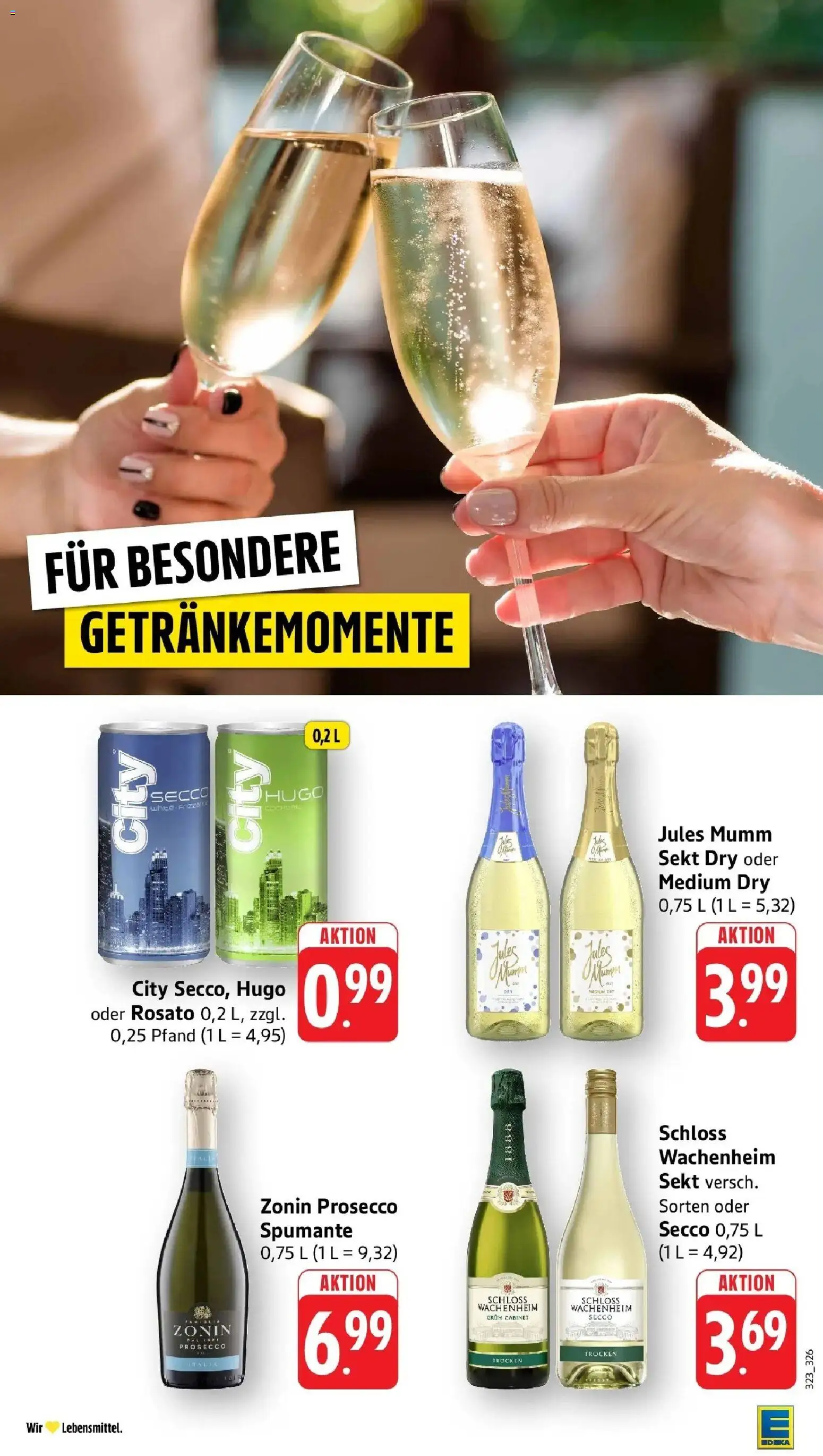 Edeka prospekt Ludwigshafen	 – gültig ab 27.04.2026 | Seite: 36 | Produkte: Mumm sekt, Jules mumm, Prosecco, Hugo