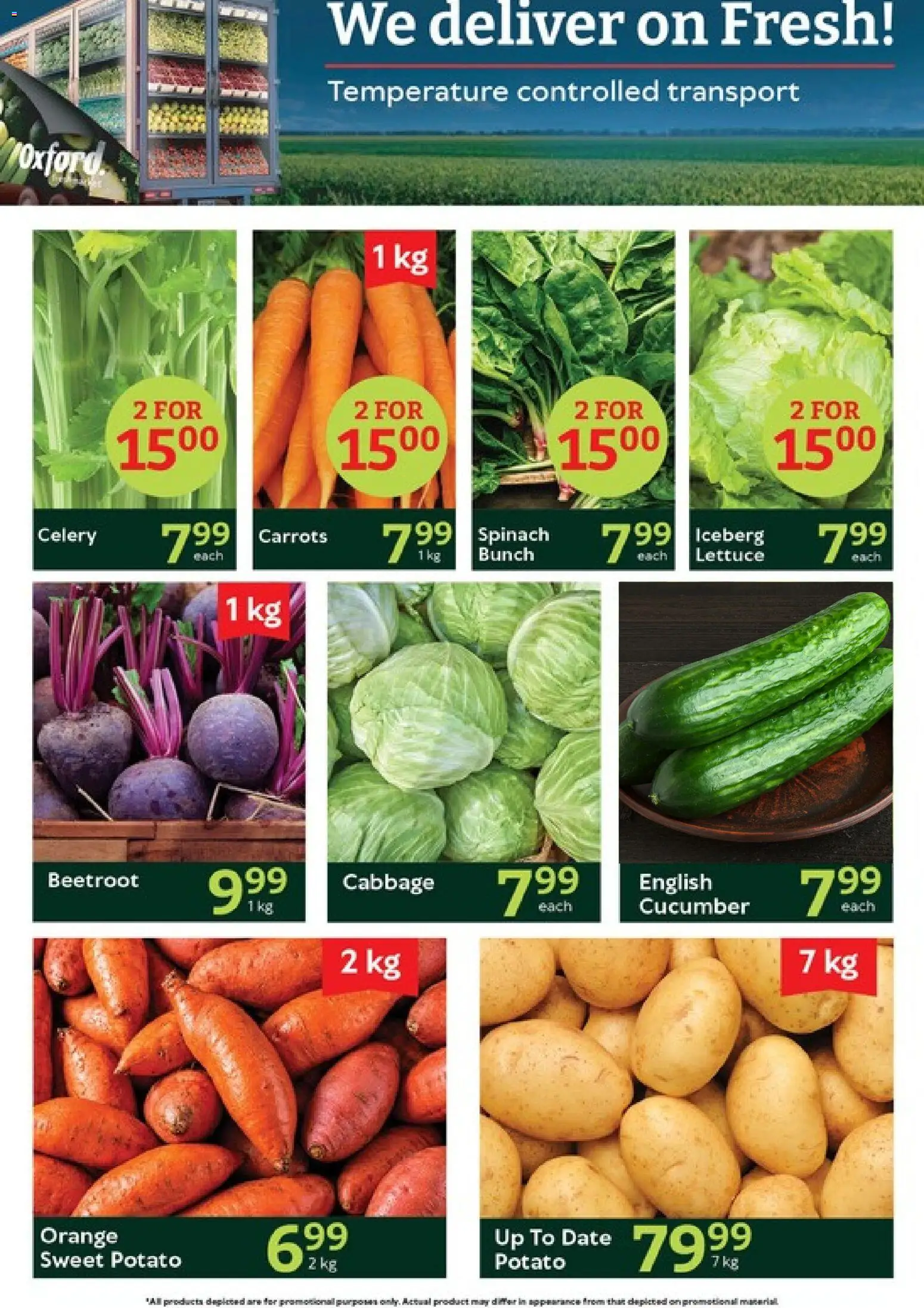 New Oxford Freshmarket catalogue – valid from 13/10/2026 | Page: 4 | Products: Celery, Carrots, Lettuce