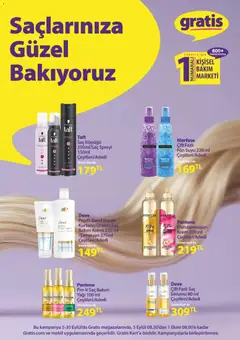 06 Eylül 2026 tarihinden itibaren geçerli olan Gratis kataloğu önizlemesi | Sayfa: 6 | Ürünler: Saç yağı, Saç spreyi, Krem