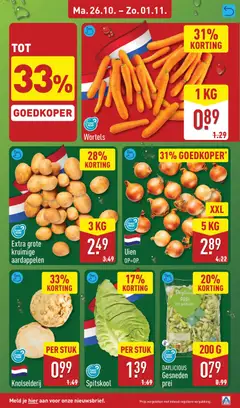 Wortels, Wortels - Voorbeeld van een folder van Aldi, geldig van 26-10-2026 | Pagina: 5
