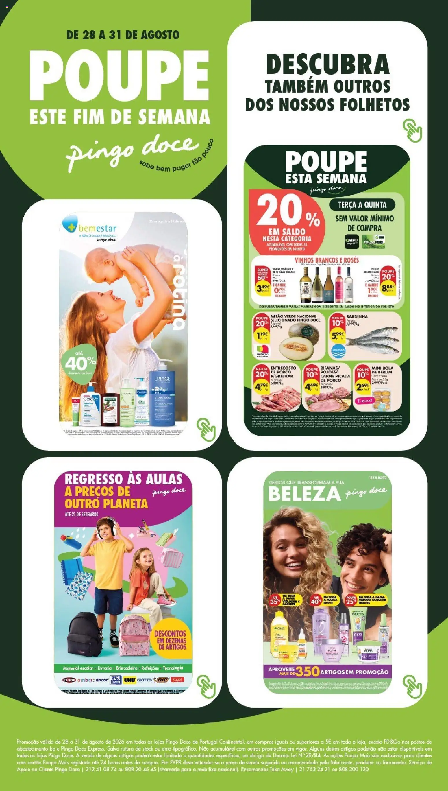 Pingo Doce Poupe este Fim de Semana │ válido de 28/08/2026 | Página: 24 | Produtos: Carne picada, Vitamina c, Carne, Melão