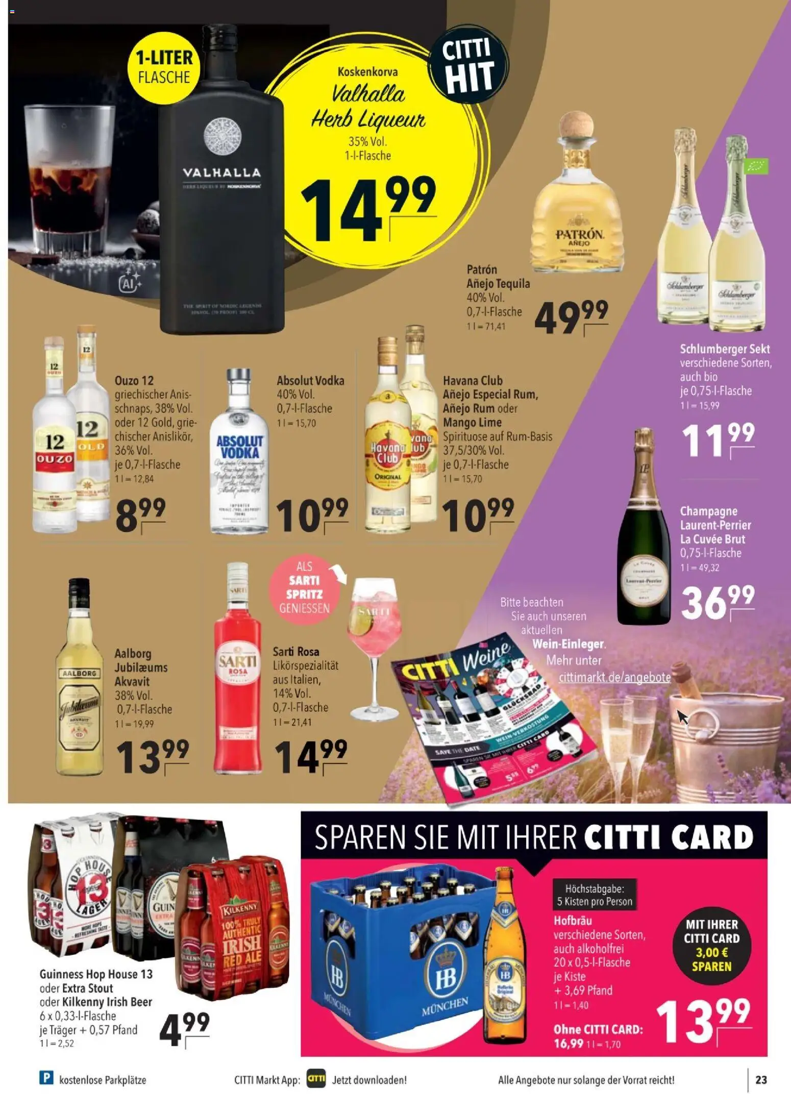 CITTI tilbudsavis – gyldig fra 28/10/2026 | Side: 23 | Produkter: Mango, Vodka, Lime, Havana Club