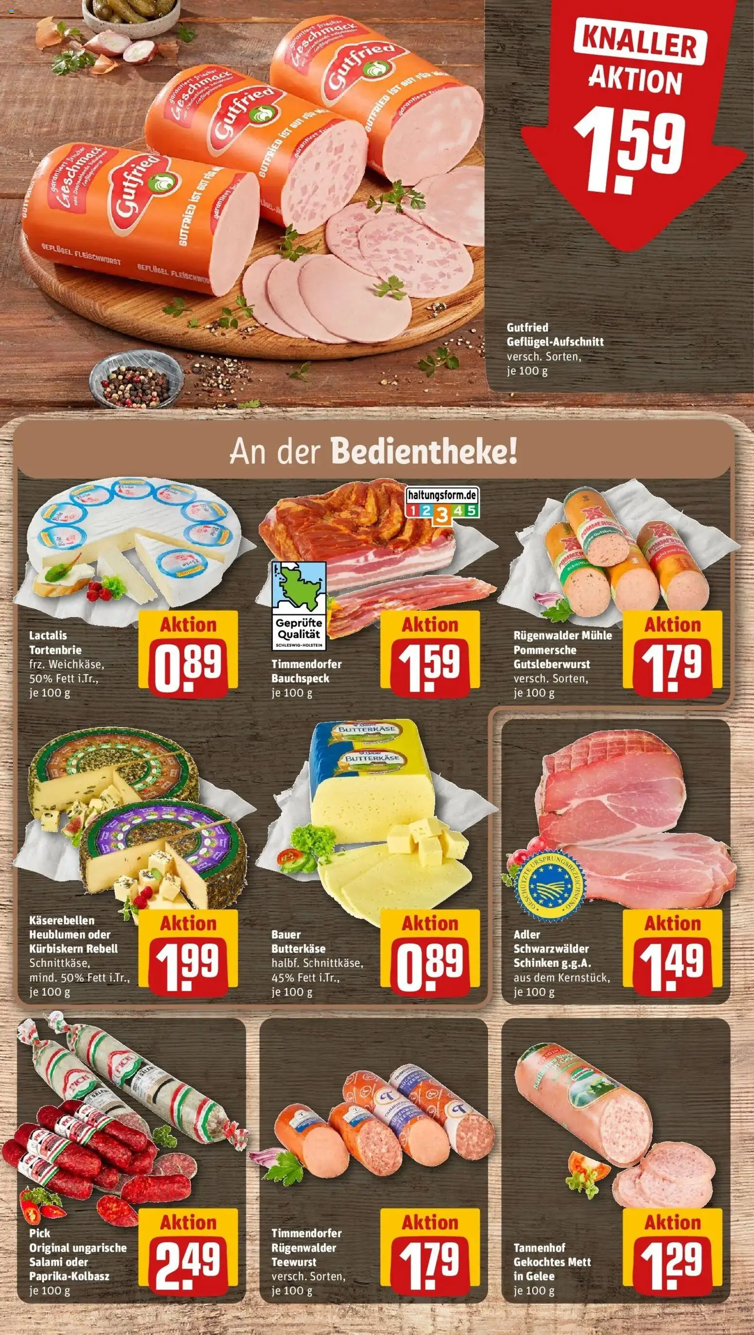 REWE Prospekt ab 19.10.2026 zum Blättern » Angebote | Seite: 12 | Produkte: Mühle, Salami, Schinken