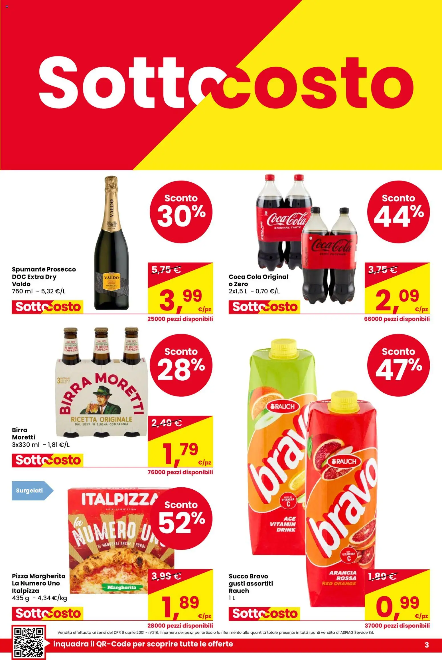 Volantino Despar del 14.05.2026 | Pagina: 3 | Prodotti: Succo, Birra, Prosecco, Spumante