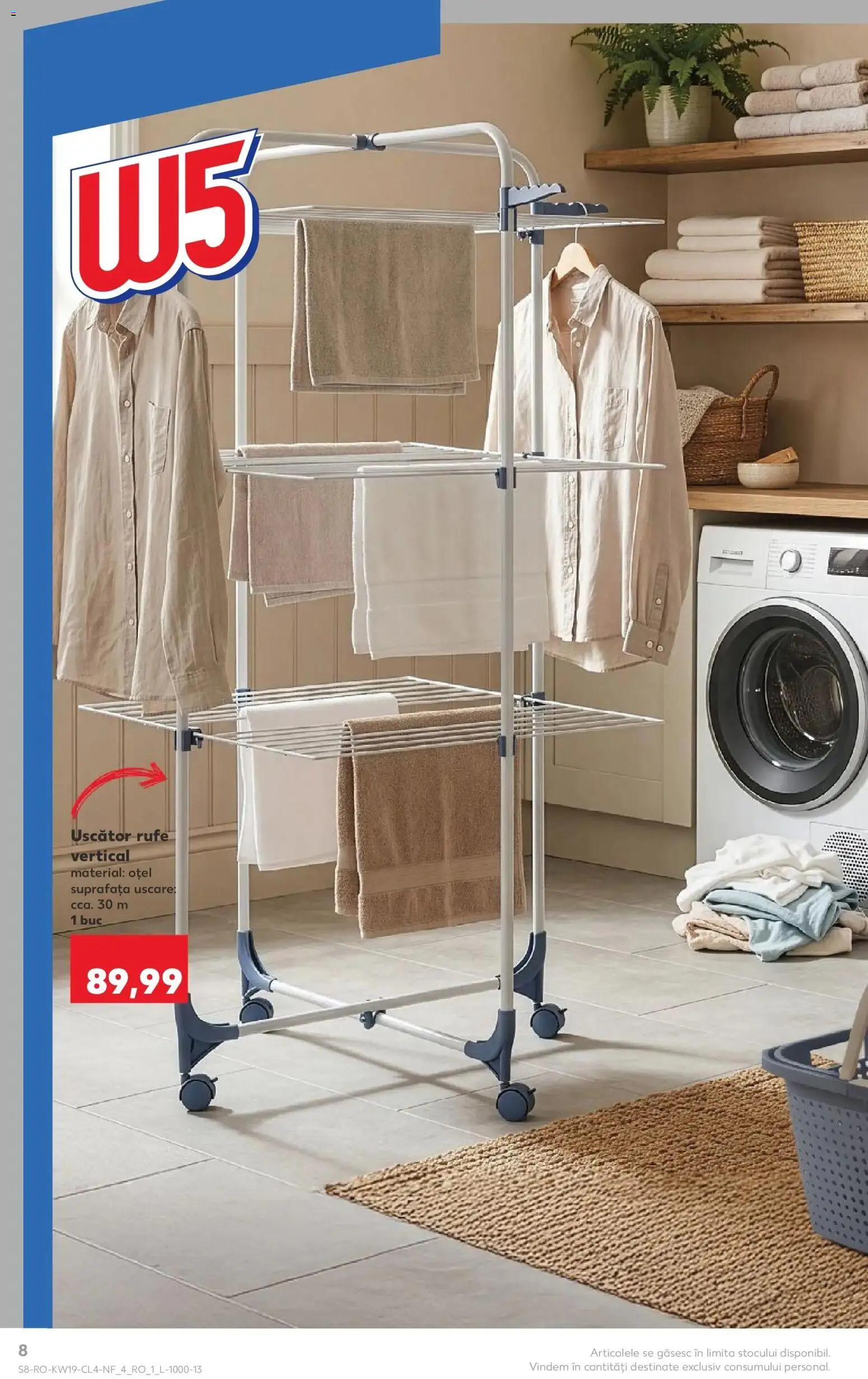 Noul catalog Kaufland – valabil de la 06.05.2026 | Pagină: 8 | Produse: Uscător, Uscător rufe