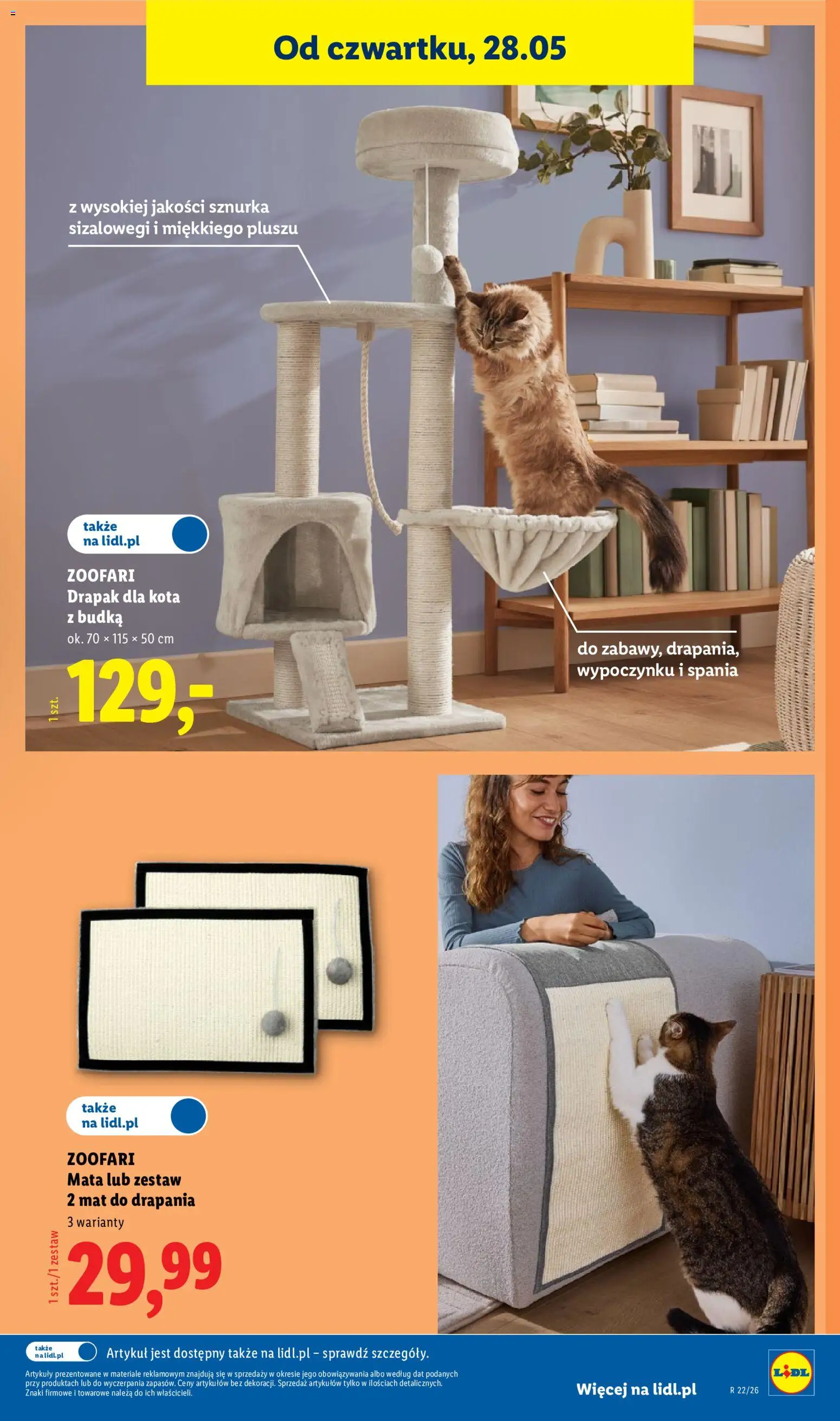 Lidl Katalog od 25.05.2026 | Strona: 35 | Produkty: Drapak, Drapak dla kota
