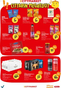 K-Citymarket-mainoslehti voimassa 14/09/2026 alkaen | Sivu: 20 | Tuotteet: Chili, Olut, Kerma, Tortilla