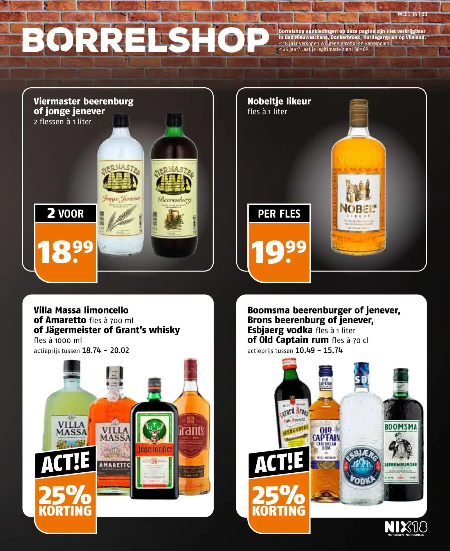 {H1} | Pagina: 33 | Producten: Vodka, Fles, Whisky, Rum