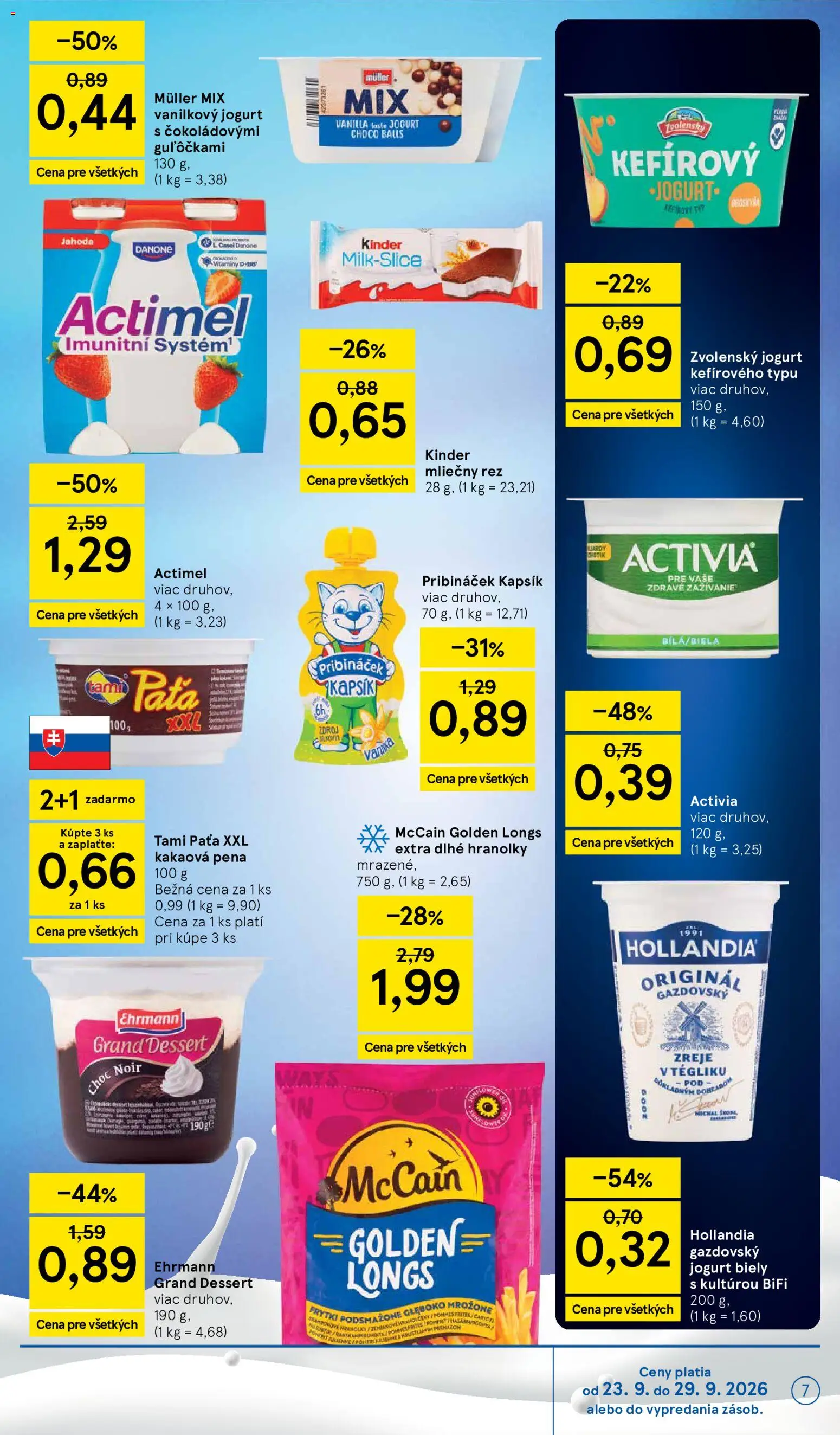 Nové Tesco akcie – leták je platný od 23.09.2026 | Strana: 7