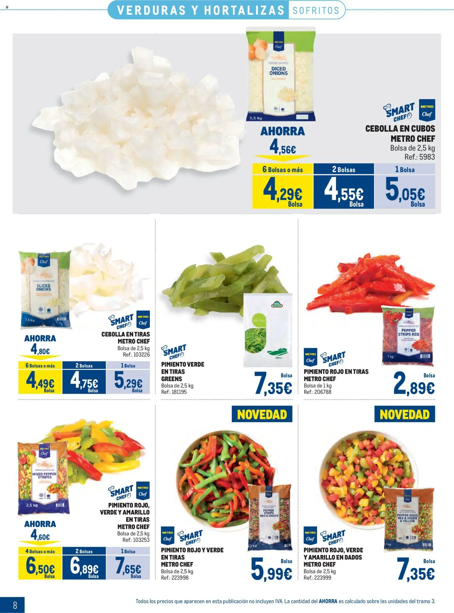 Makro Congelados Sur │ válido desde el 04.05.2026 | Página: 8 | Productos: Κάδος απορρυμάτων, Παγωμένο τσάι, Bolsa