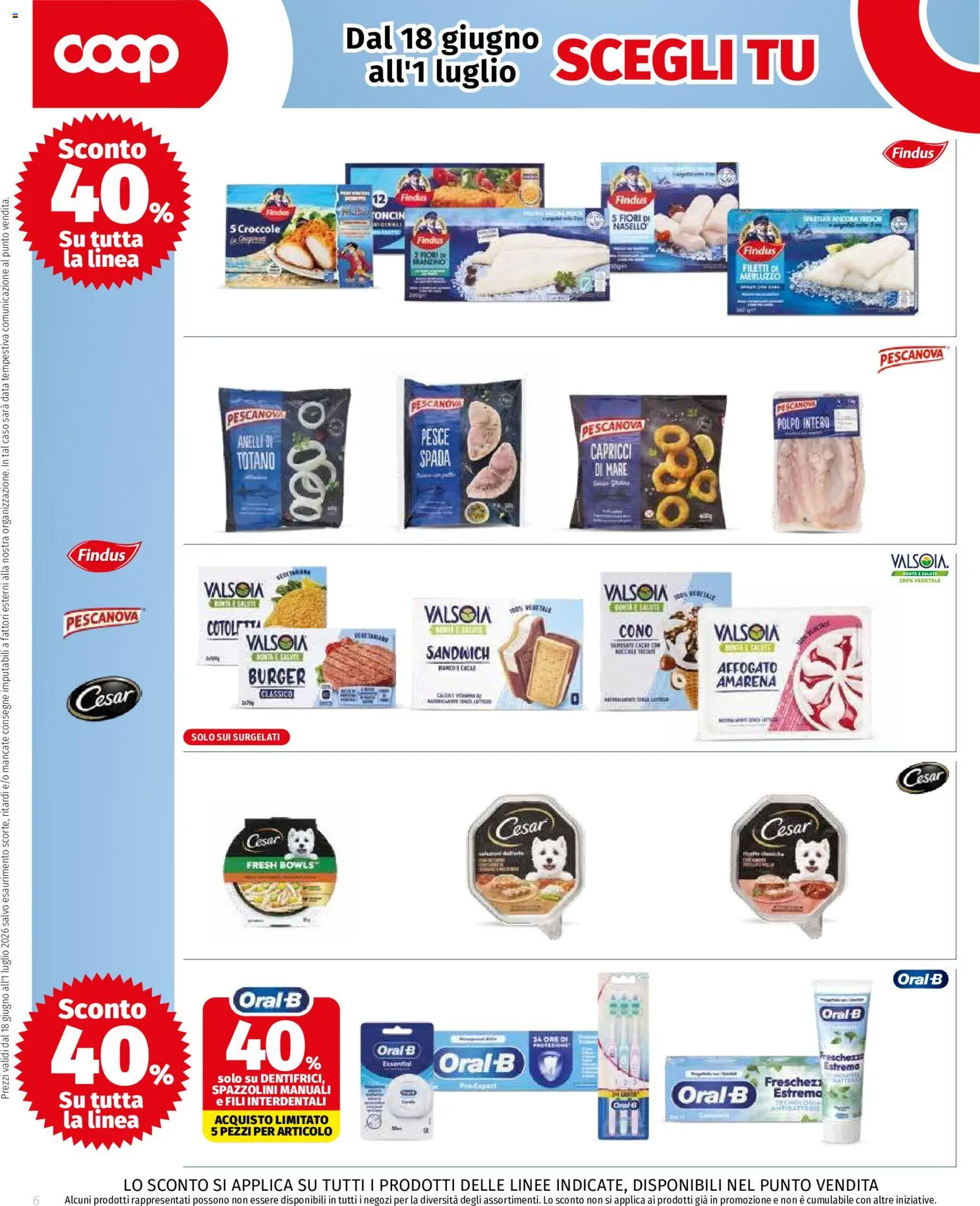 Volantino COOP del 18.06.2026 | Pagina: 6 | Prodotti: Data, Amarena, Nasello, Totano