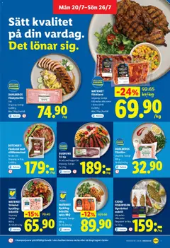 DAHLBERGS Fläskytterfilé, Ursprung: Sverige, Ca 800 g, Max 2 förp./hushåll - Förhandsvisning av reklamblad från butik Lidl aktuell från 20/07/2026 | Sida: 3 | Produkter: Fläskytterfilé, Kappa