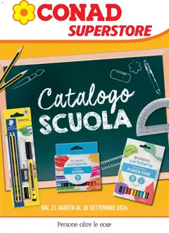 Anteprima del volantino Conad volantino Superstore Scuola valido a partire dal 21/08/2026