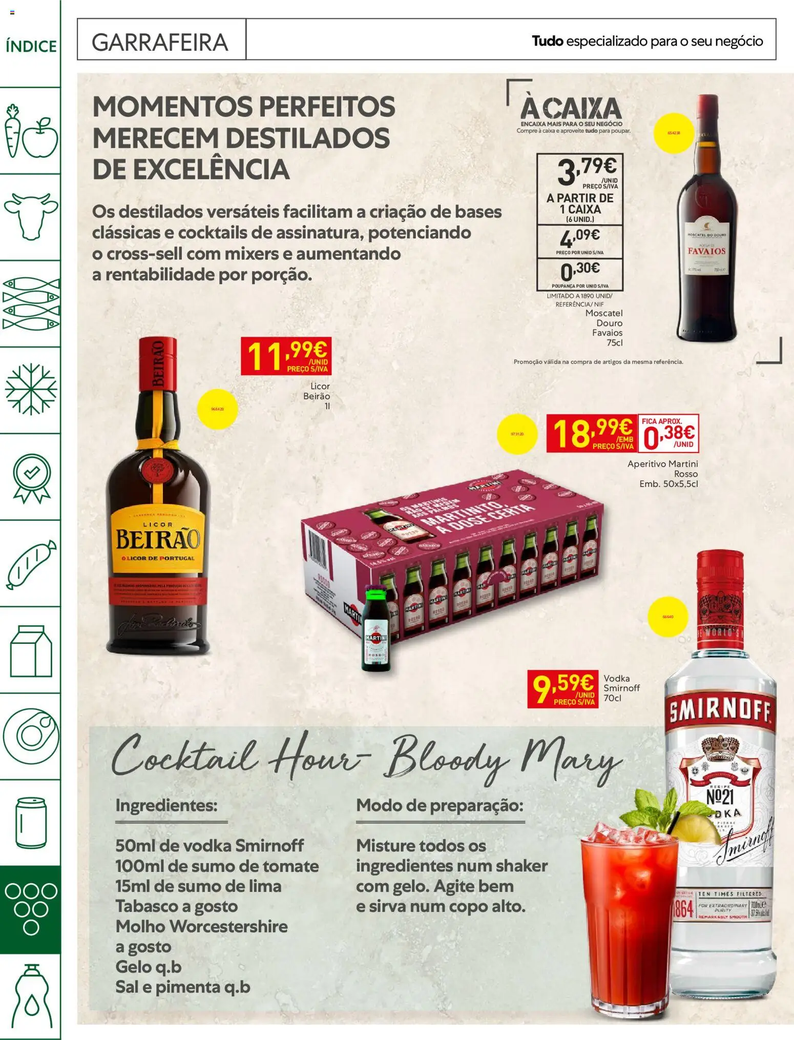 Recheio Horeca │ válido de 07/07/2026 | Página: 30 | Produtos: Pimenta, Licor, Caixa, Cocktails