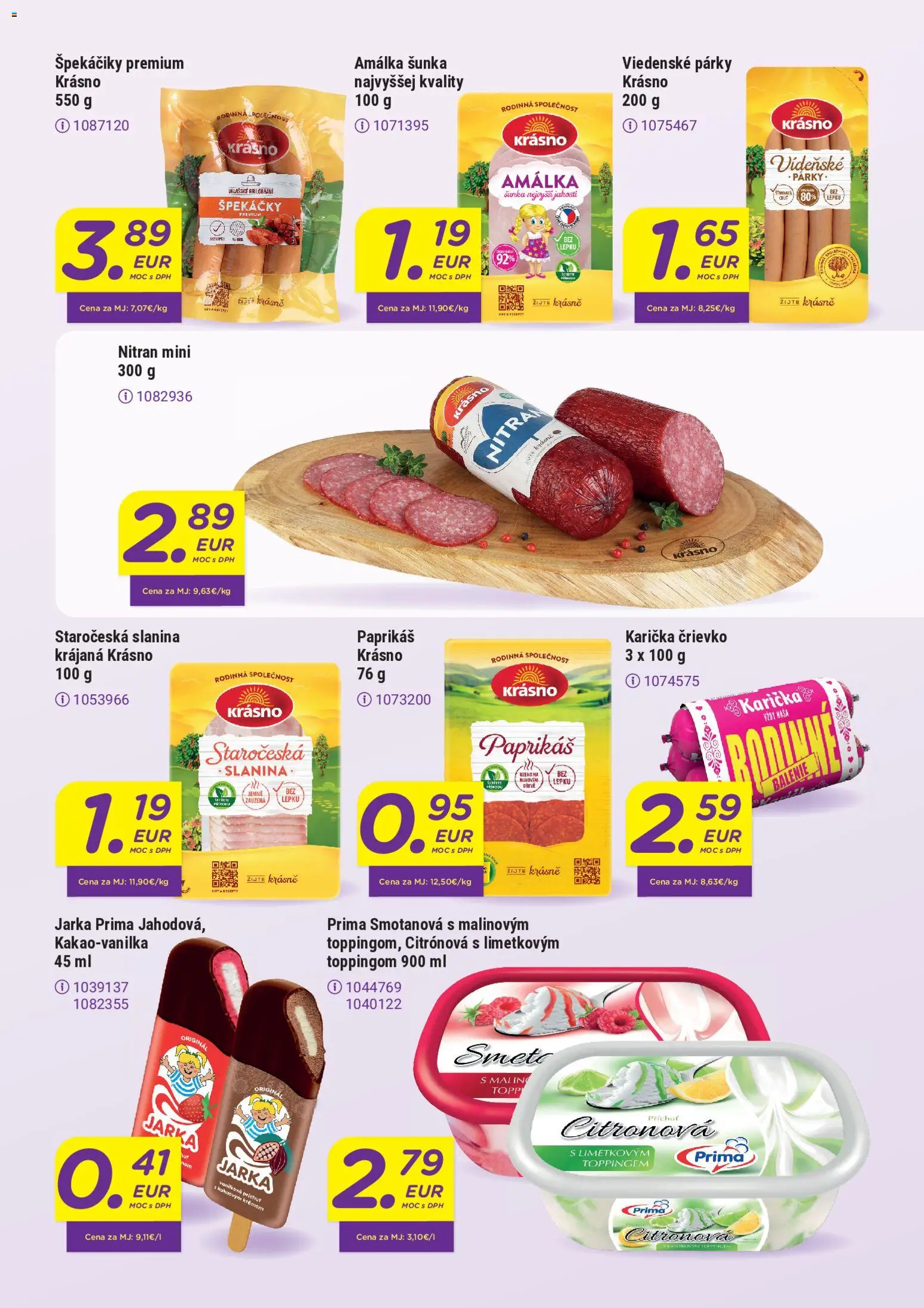 Nové Libex akcie – leták je platný od 18.08.2026 | Strana: 2 | Produkty: Šunka, Slanina, Párky, Špekáčiky