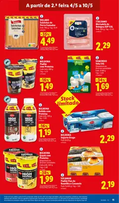 Pré-visualização MILBONA Iogurte Grego, Pack 8x125 g válido de 04.05.2026 | Página: 11 | Produtos: Mortadela, Iogurte, Bebida, Proteina