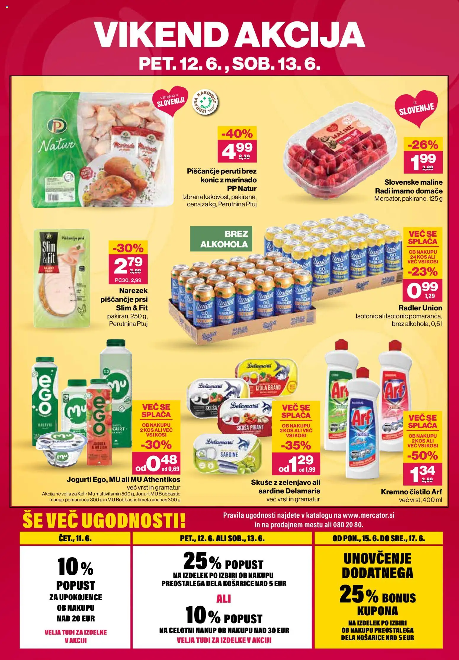 Novi Mercator katalog ponudbe – veljaven od 11.06.2026 | Stran: 40 | Izdelki: Limeta, Narezek, Kos, Mango