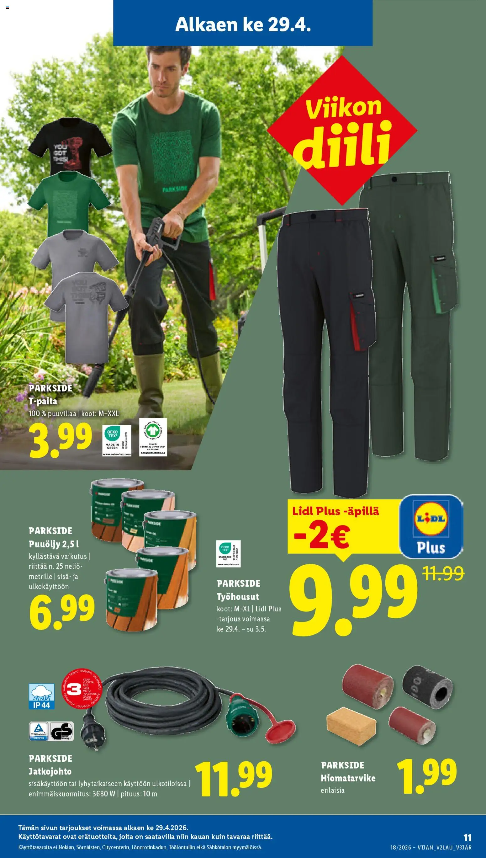 Lidl tarjoukset - Helsinki – voimassa 29.04.2026 alkaen | Sivu: 17 | Tuotteet: Jatkojohto