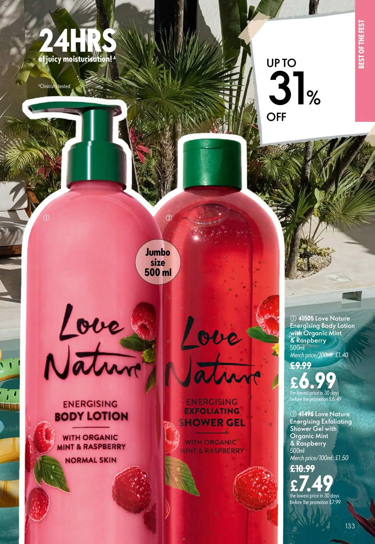 {H1} | Page: 133 | Products: Shower, Body lotion, Shower gel, Raspberry