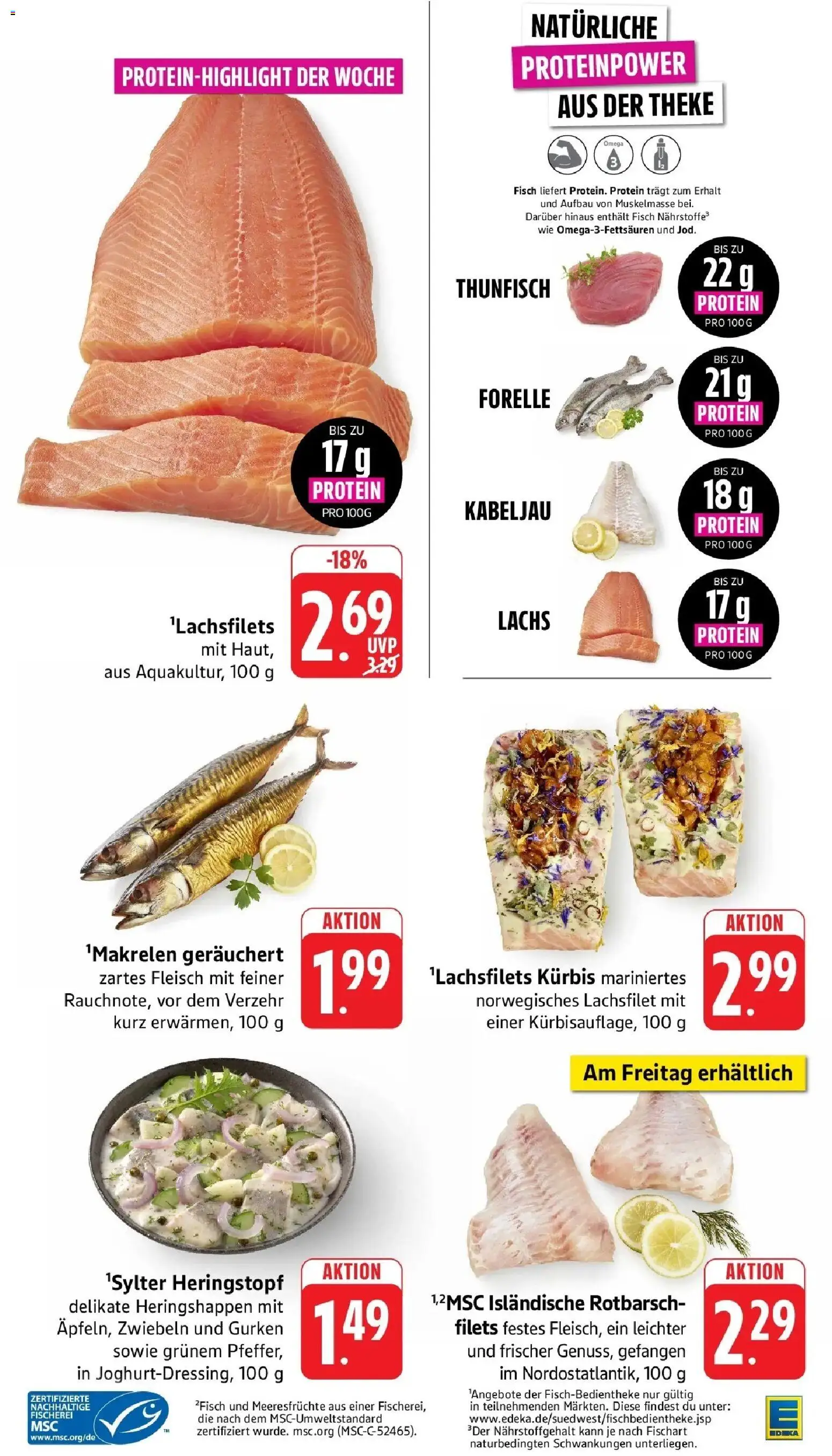 Edeka Prospekt Steinfeld (ab 28.09.2026) » Angebote Online | Seite: 9 | Produkte: Fisch, Lachs, Kürbis, Fleisch