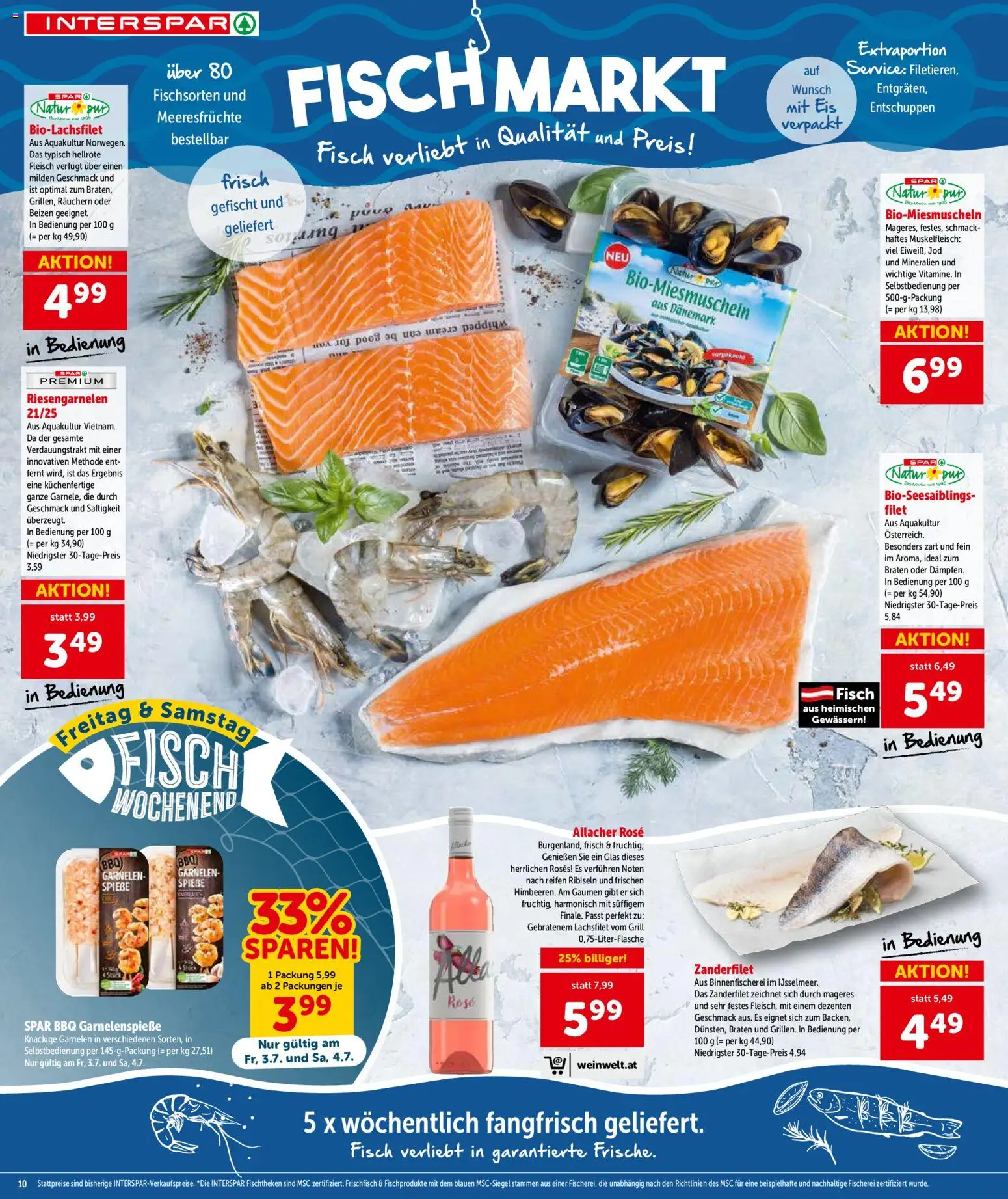 Interspar Flugblatt - Wien gültig ab 01.07.2026 | Seite: 10 | Produkte: Eis, Meeresfrüchte, Grill, Fisch