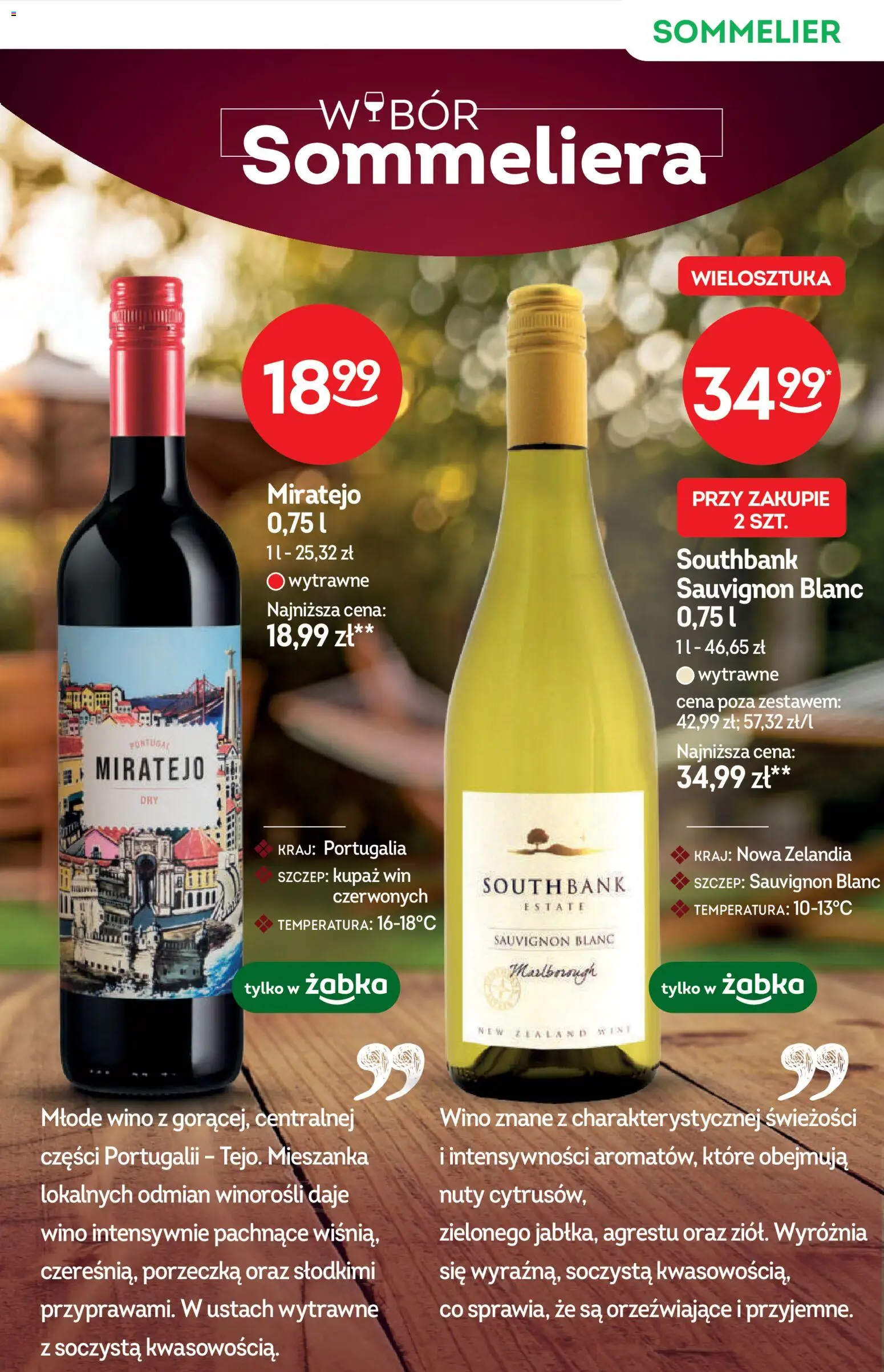 Żabka gazetka - Katalog win od 16.09.2026 | Strona: 13 | Produkty: Porzeczka, Wino, Sauvignon Blanc