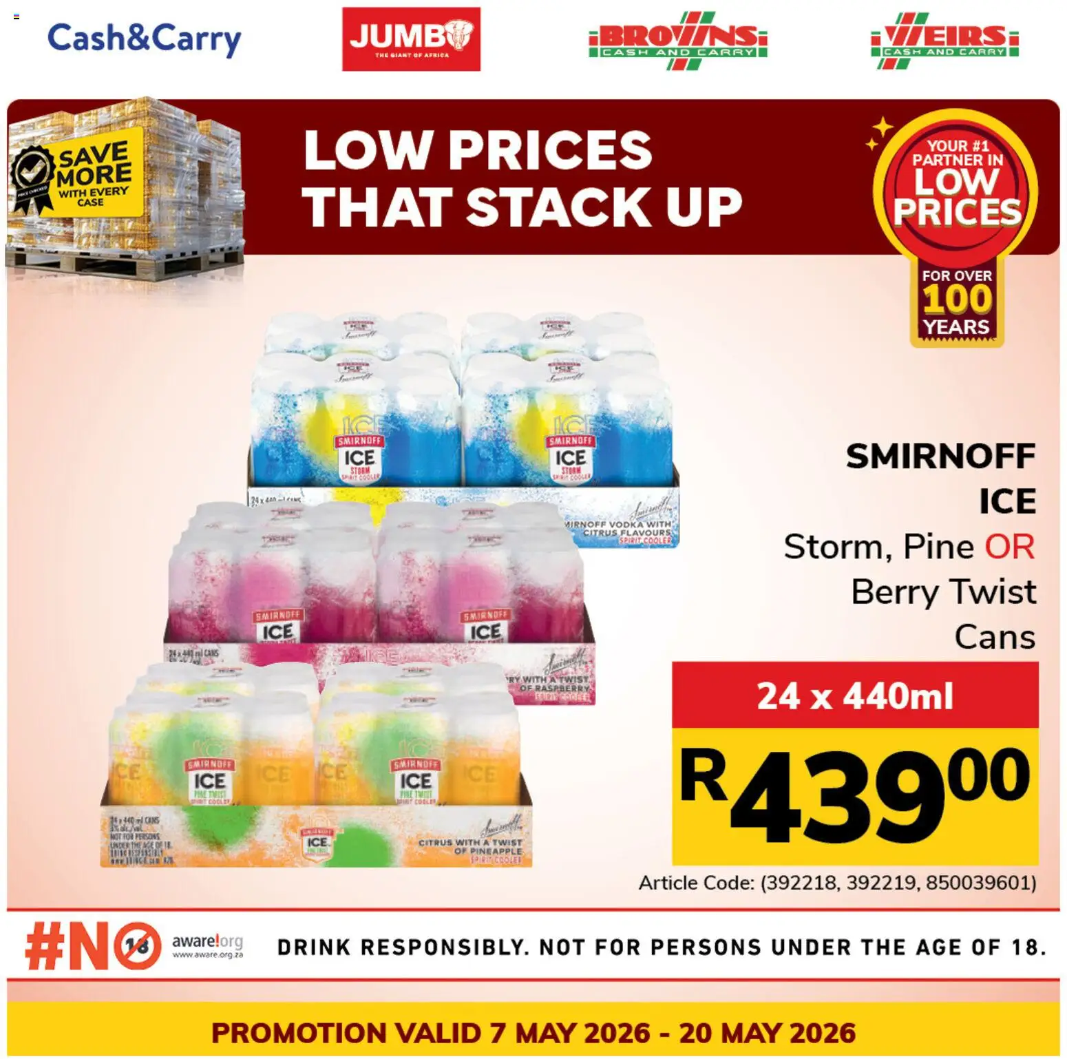 New Jumbo catalogue – valid from 07.05.2026 | Page: 3 | Products: Shirt, Cooler, Pineapple, Vodka