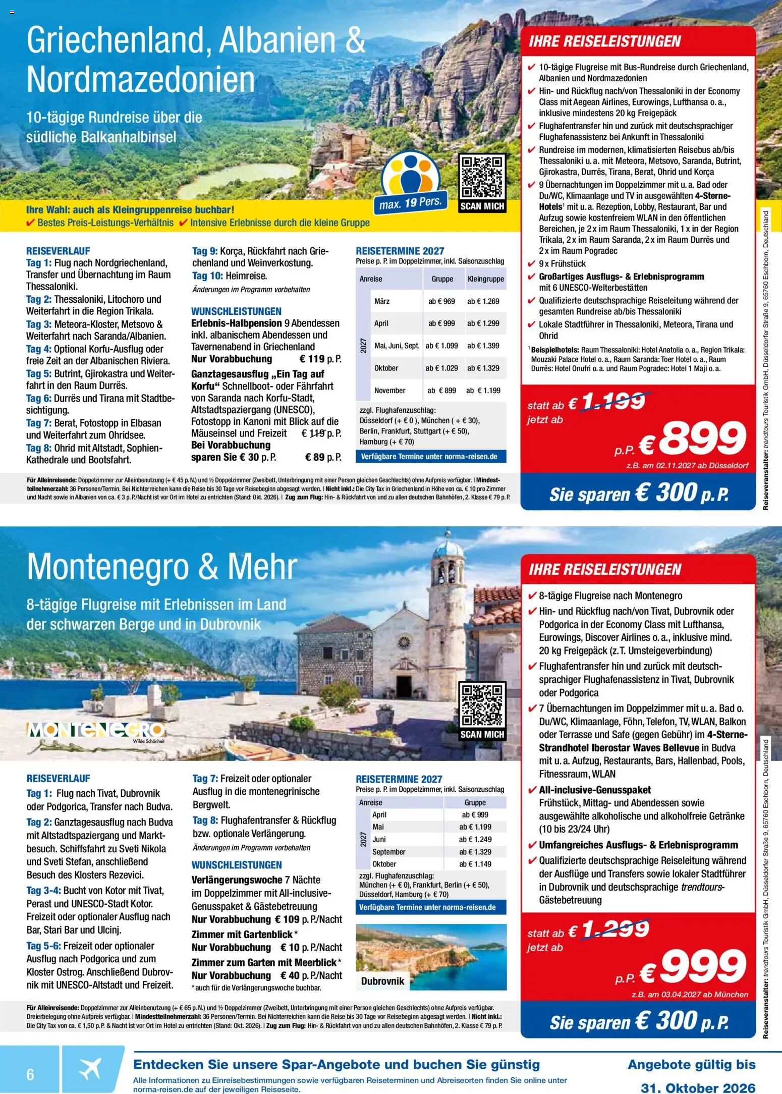 Norma Reisen – gültig ab 01.10.2026 | Seite: 6