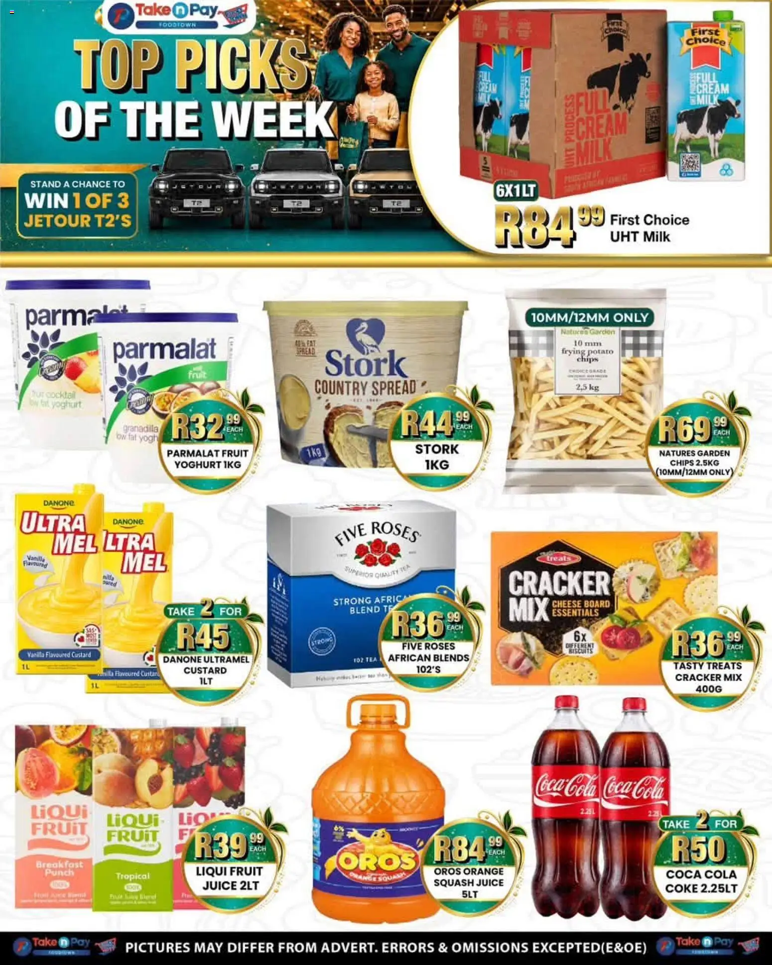 New Take n Pay catalogue – valid from 10/08/2026 | Page: 2 | Products: Spread, Yoghurt, Milk, Juice