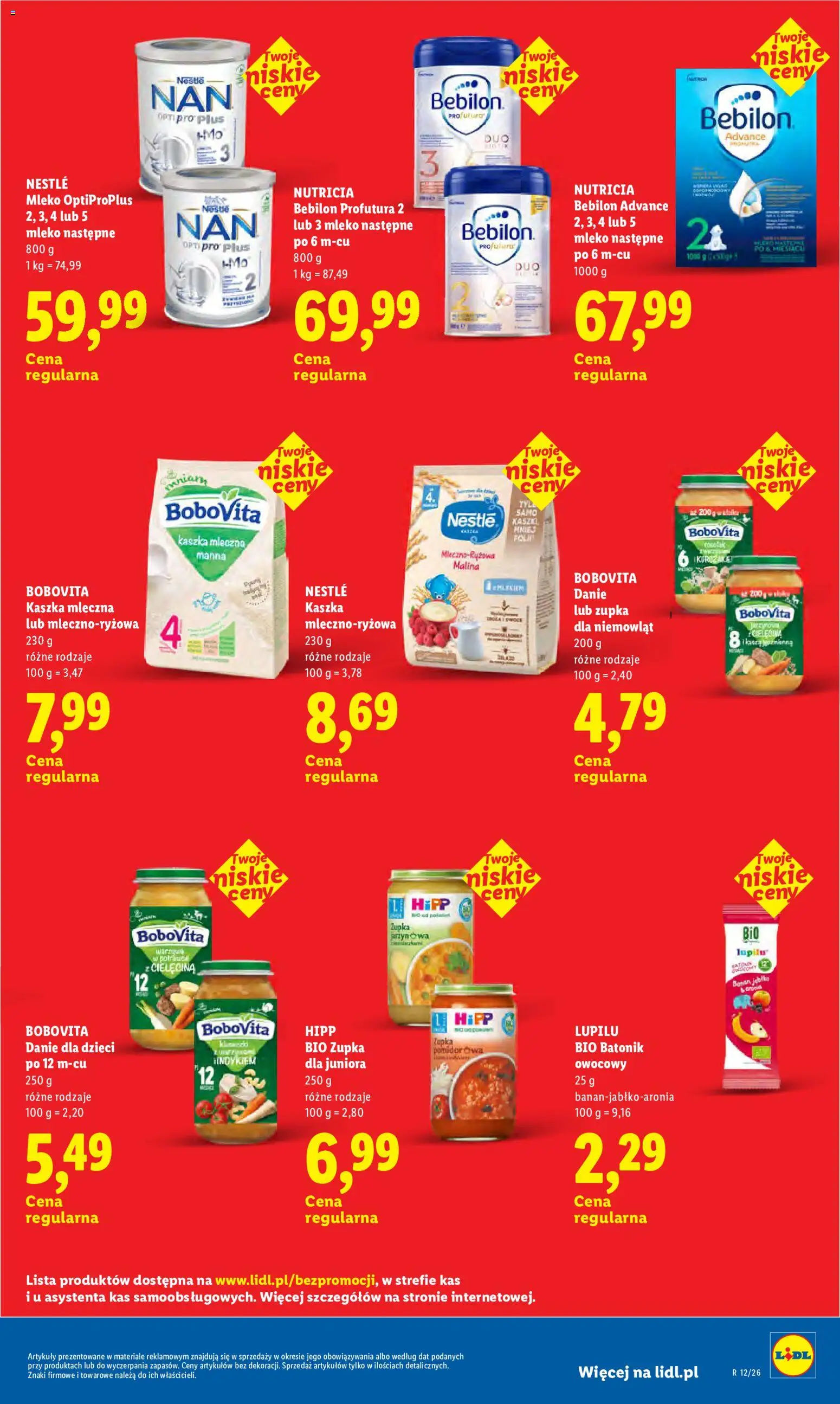 Lidl Polsko leták - Oszczędzaj każdego dnia od 08.07.2026 | Strana: 33 | Produkty: Mléko, Hipp