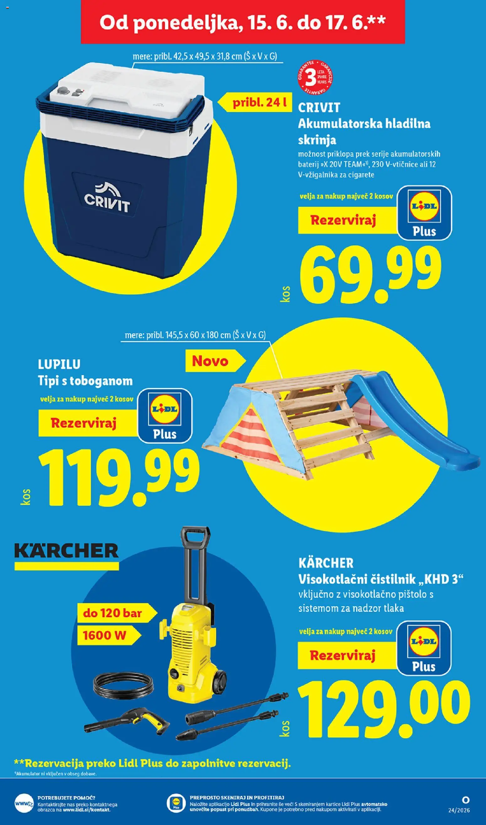 Novi Lidl katalog ponudbe – veljaven od 11.06.2026 | Stran: 67 | Izdelki: Akumulator, Visokotlačni čistilnik