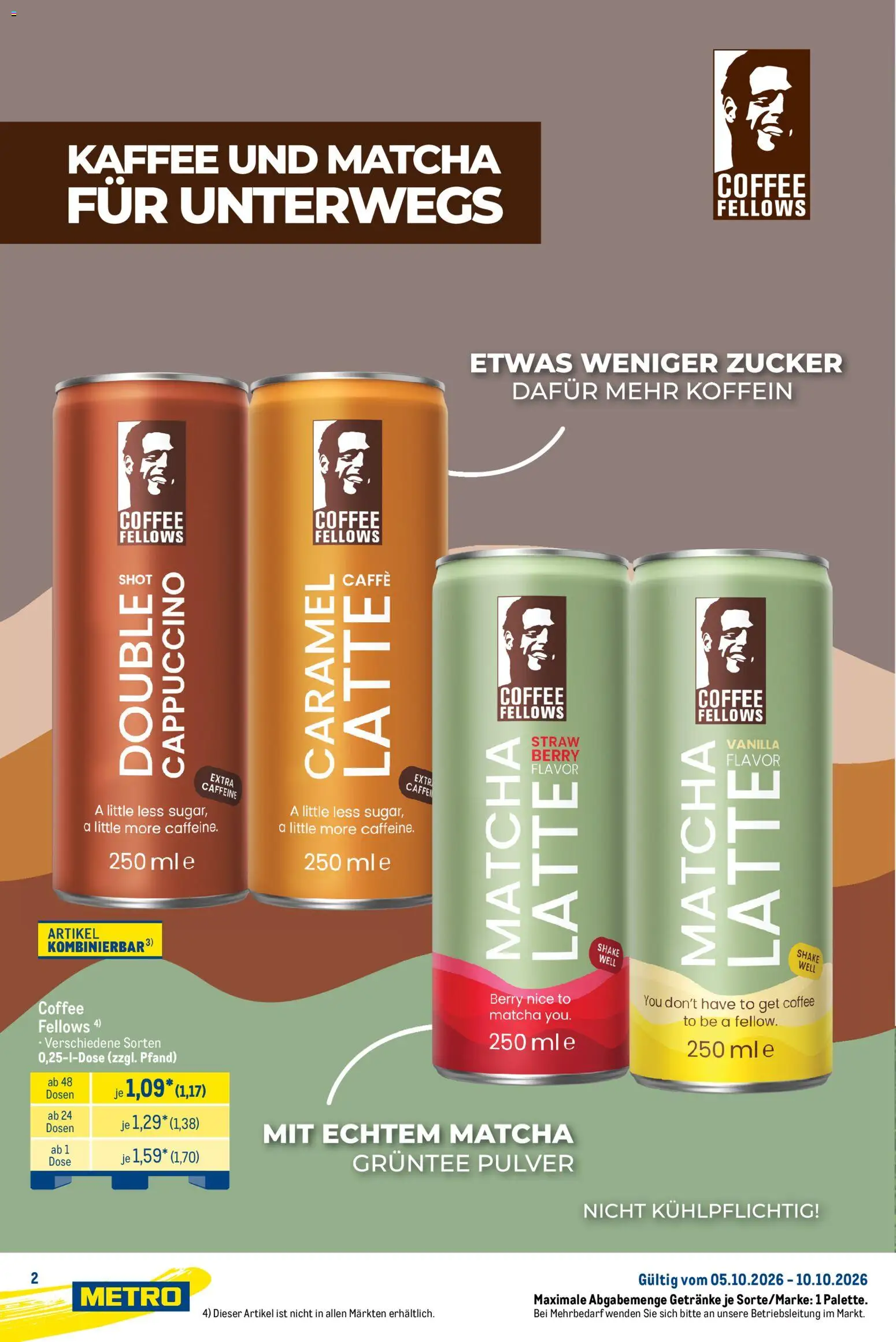 Metro Starke Marken – gültig ab 05.10.2026 | Seite: 2 | Produkte: Kaffee, Zucker