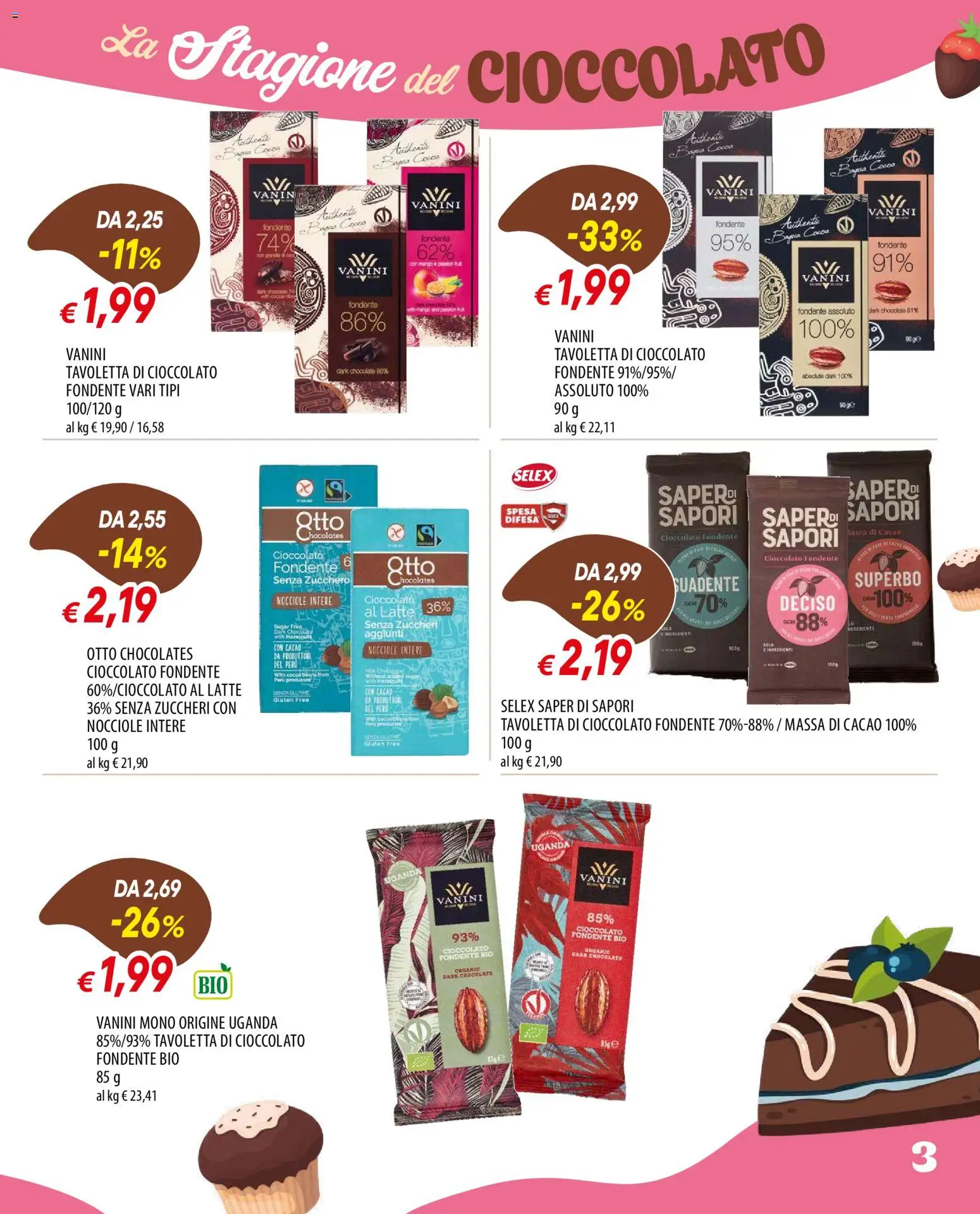 Volantino Galassia del 29/10/2026 | Pagina: 3 | Prodotti: Zucchero, Latte, Cacao, Tavoletta