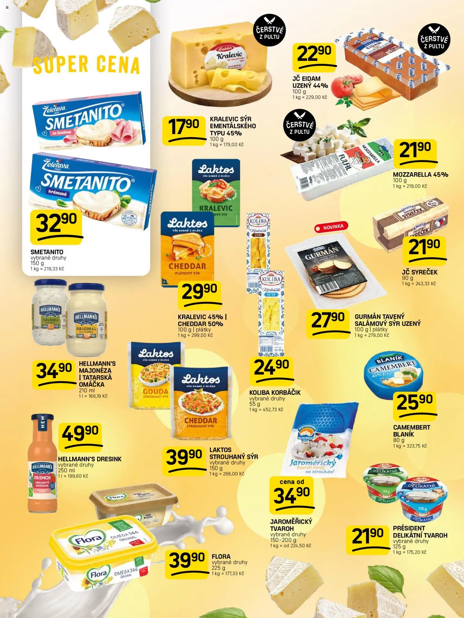 Flop leták od 30.09.2026 | Strana: 4 | Produkty: Gouda, Majonéza, Flora, Camembert