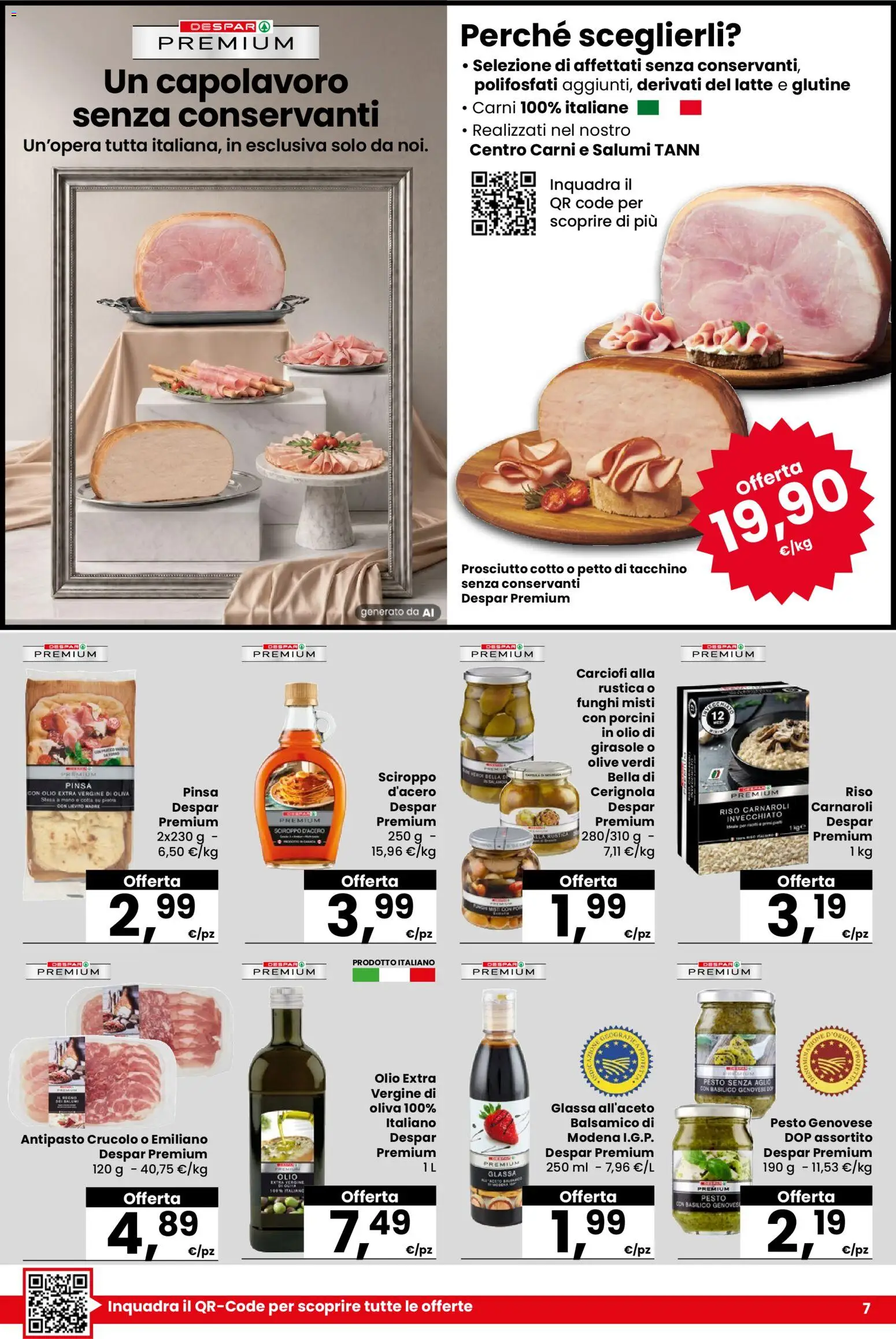 Volantino Despar del 03/09/2026 | Pagina: 7 | Prodotti: Pesto, Sciroppo d'acero, Olio di girasole, Glassa
