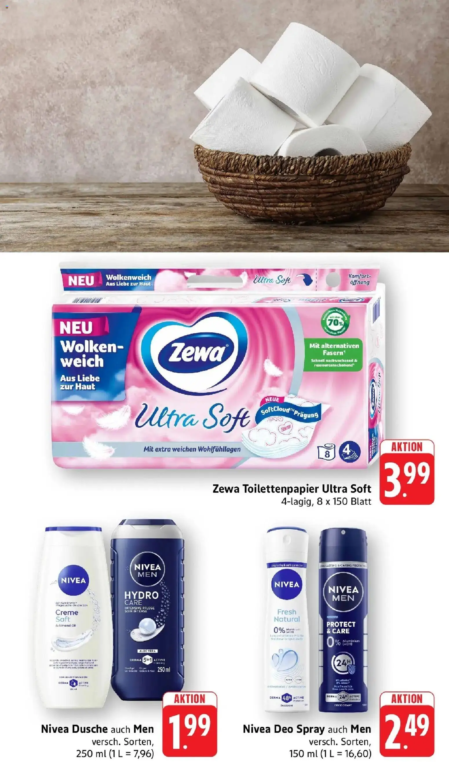 Edeka Prospekt Gengenbach – gültig ab 28.09.2026 | Seite: 9 | Produkte: Dusche, Zewa, Creme, Alkohol